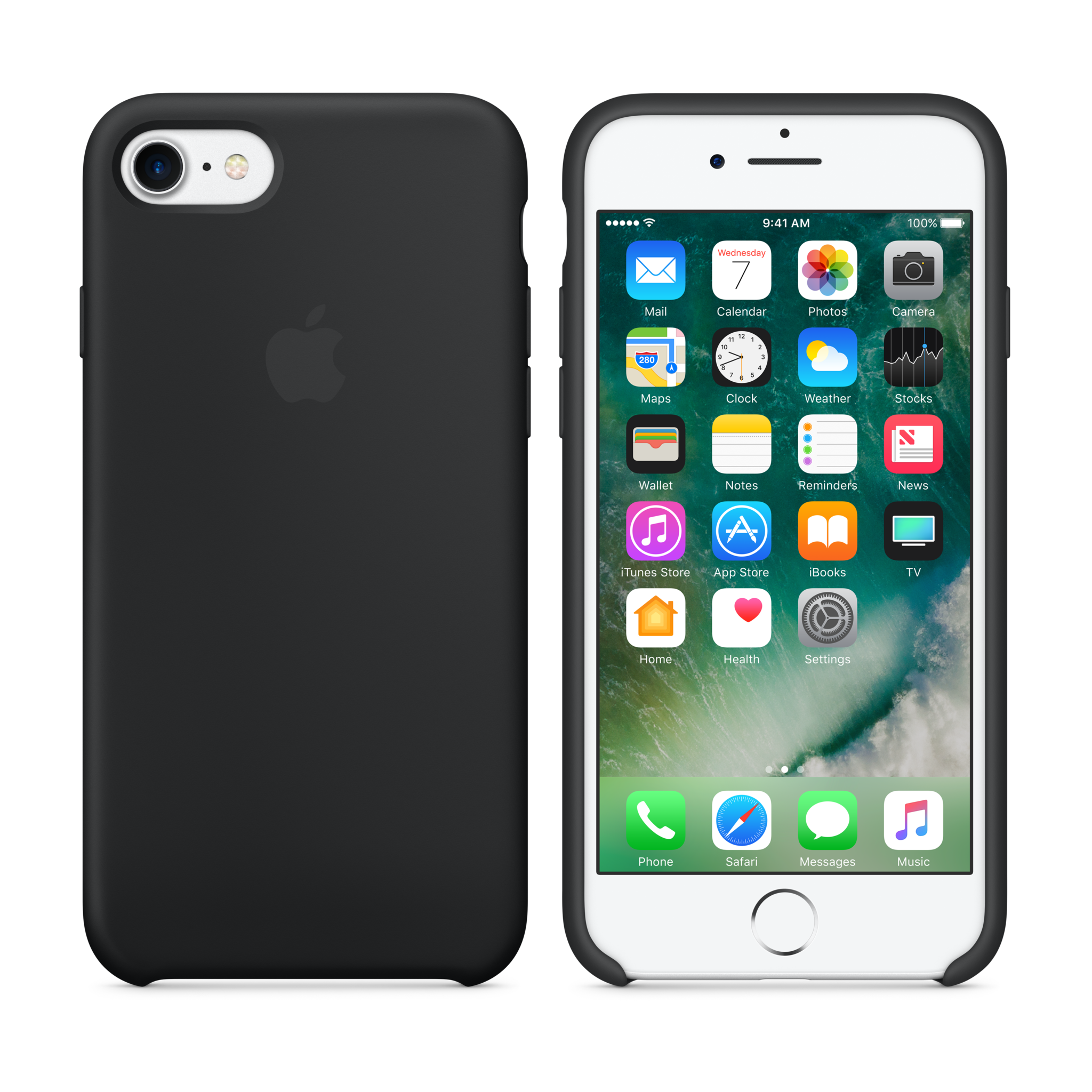 iPhone 7 Silicone Case — Black
