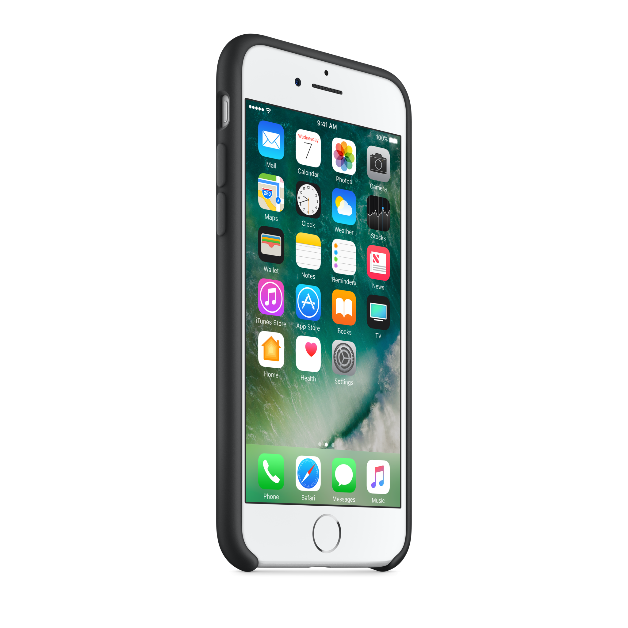 iPhone 7 Silicone Case — Black