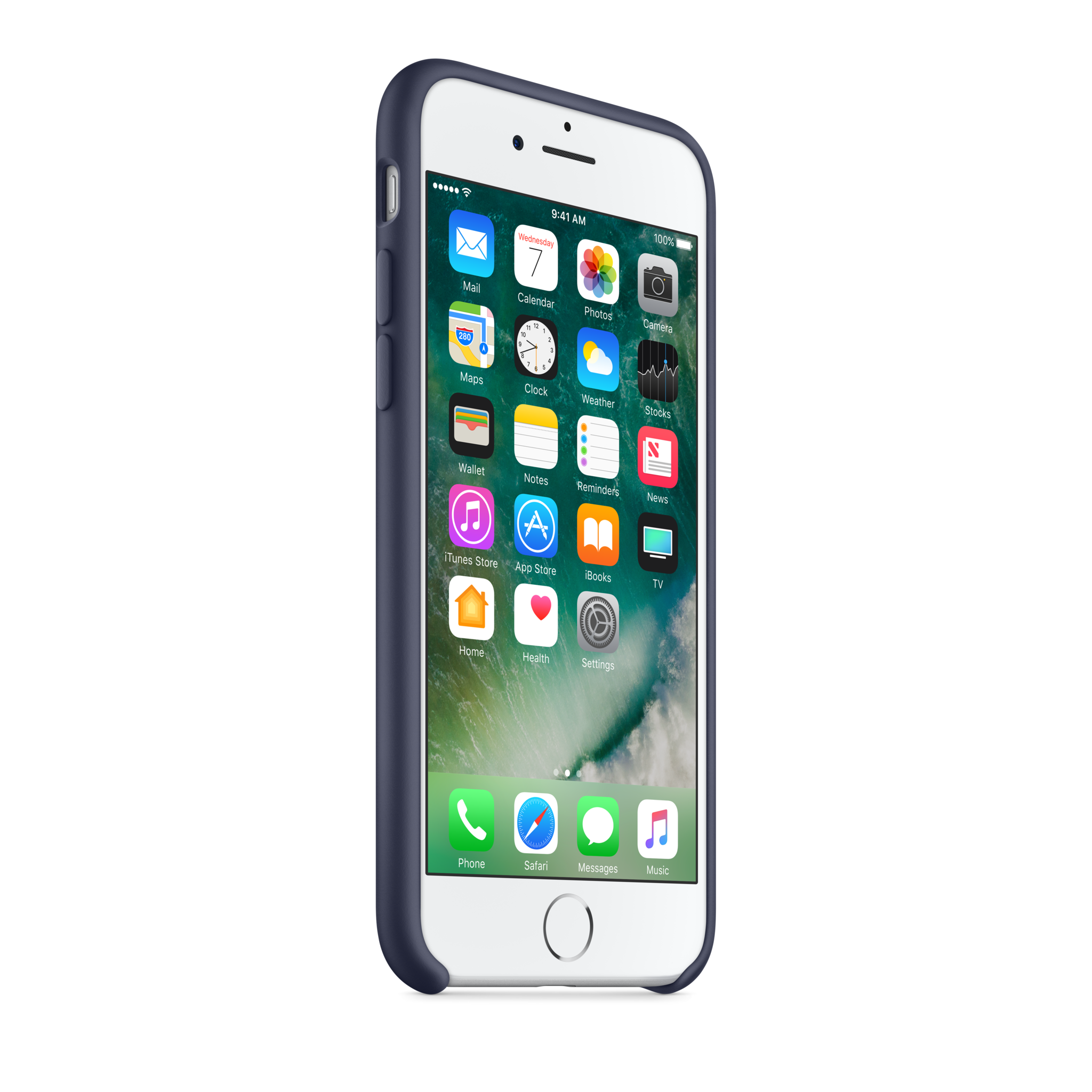 iPhone 7 Silicone Case — Midnight Blue