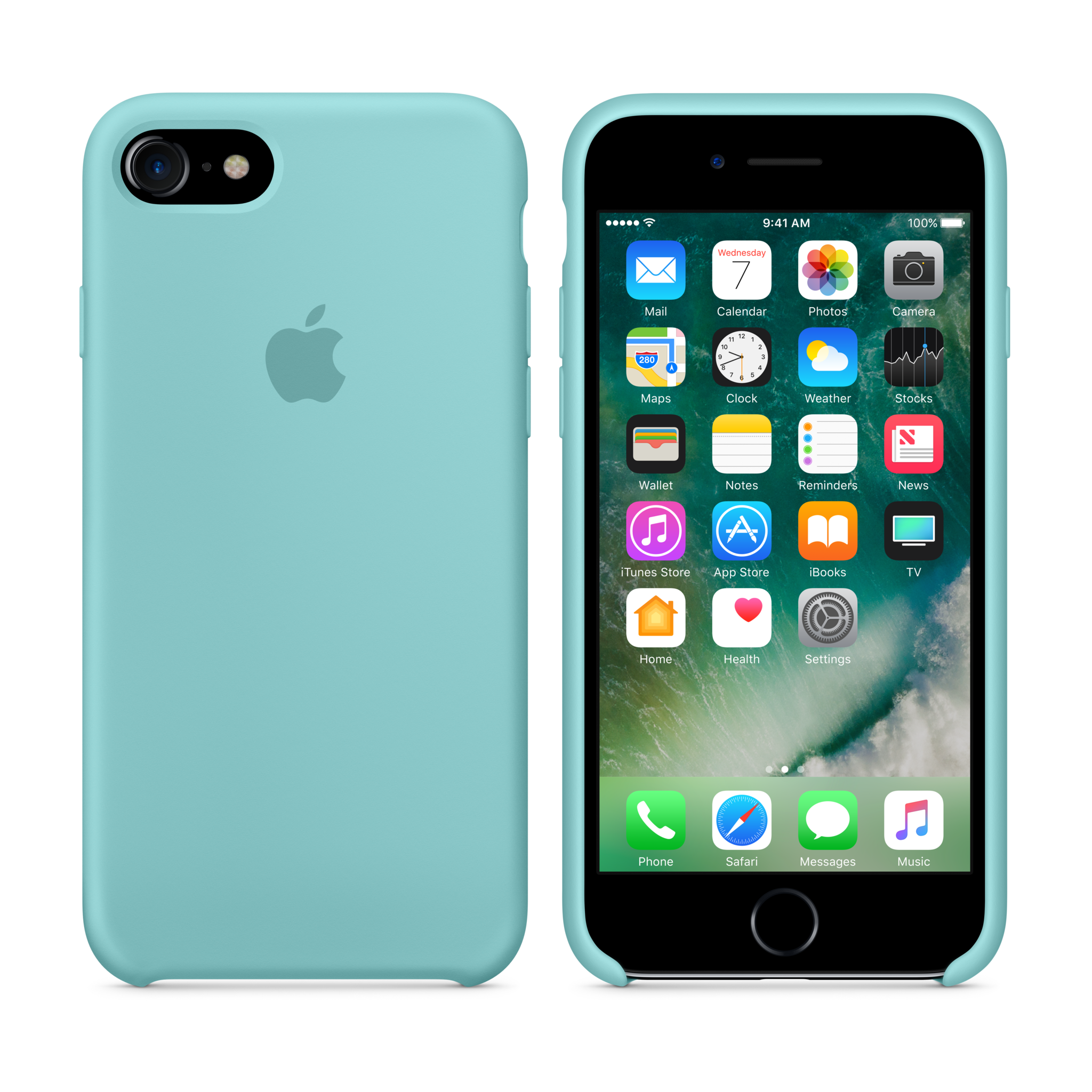 iPhone 7 Silicone Case — Sea Blue