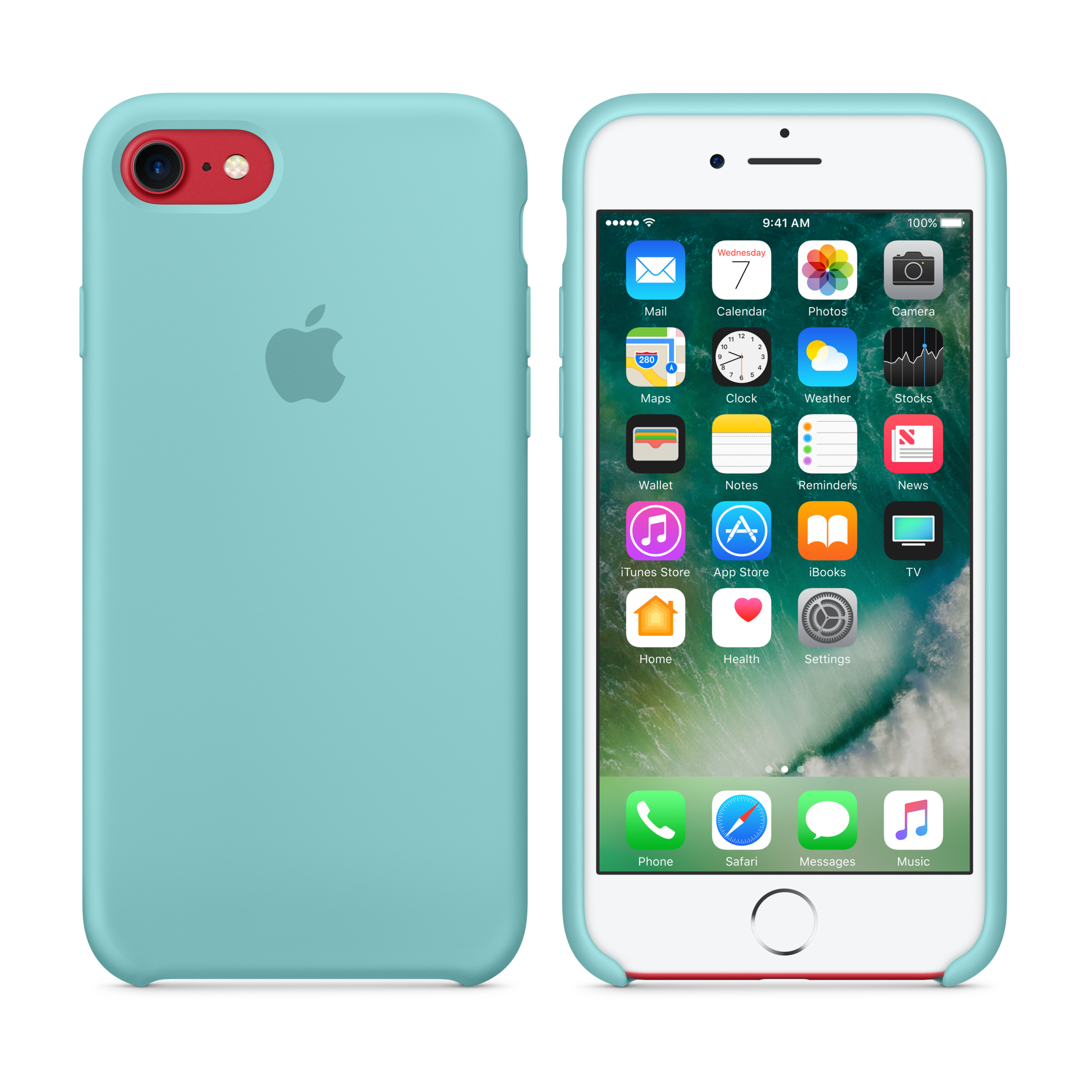 iPhone 7 Silicone Case — Sea Blue