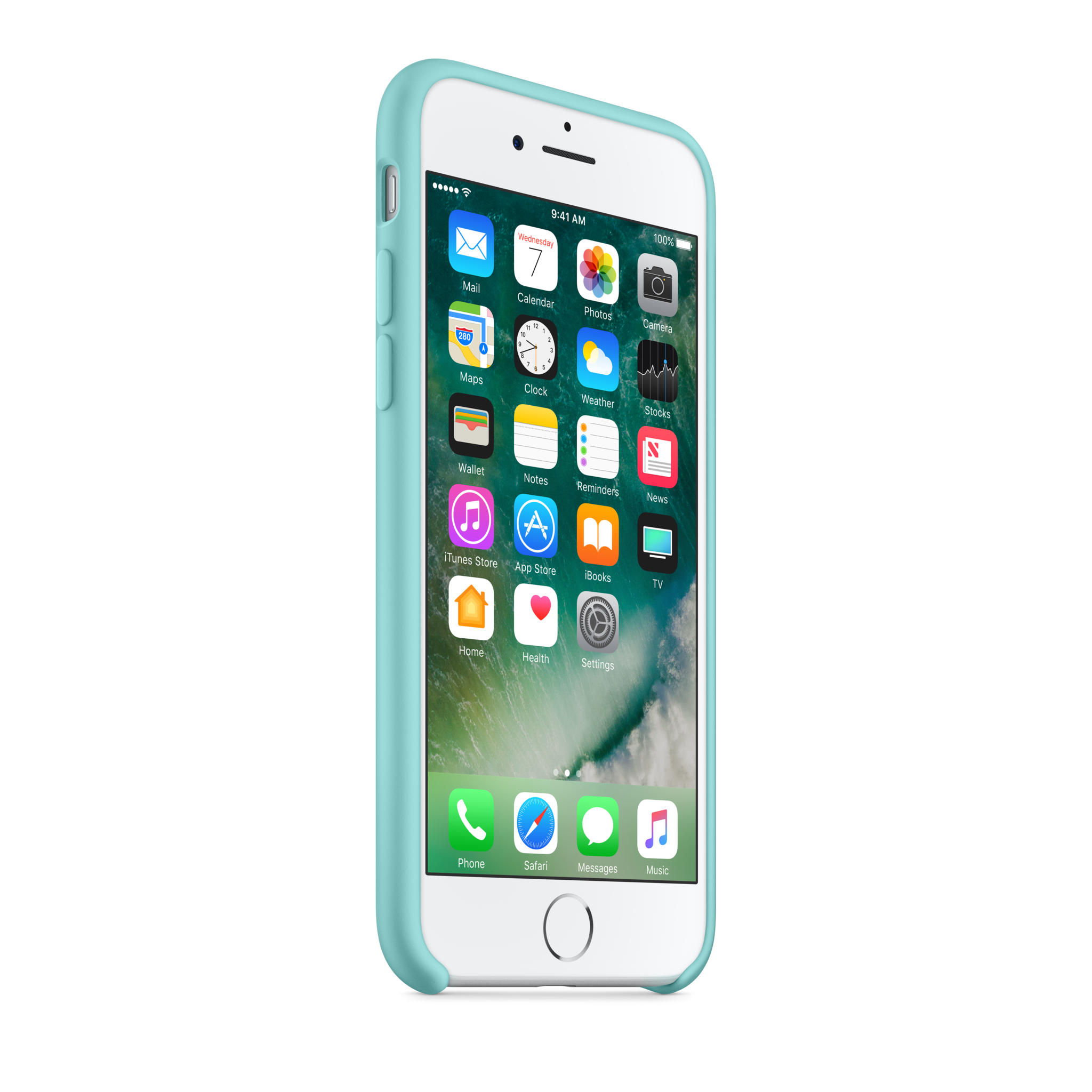 iPhone 7 Silicone Case — Sea Blue