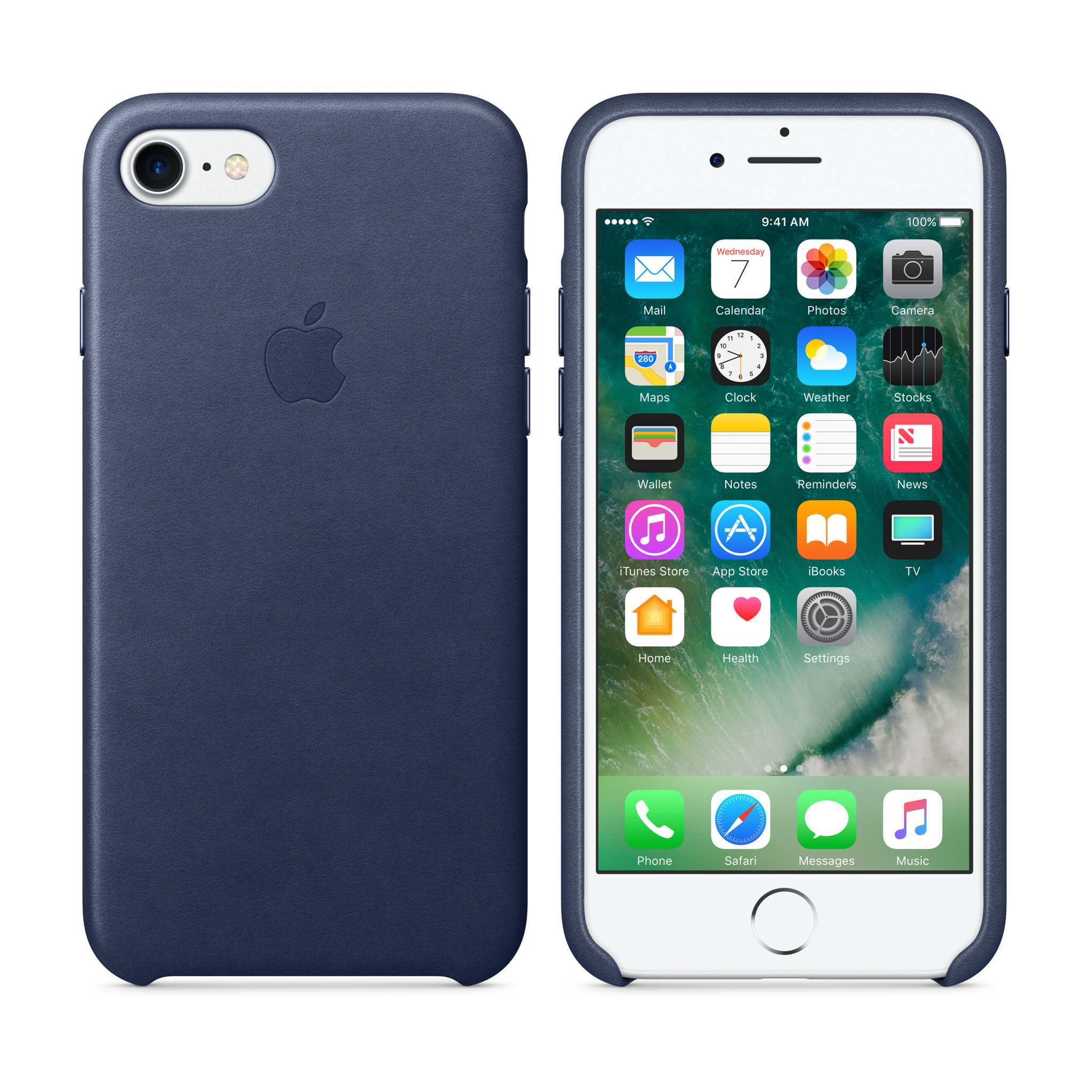 iPhone 7 Leather Case — Midnight Blue