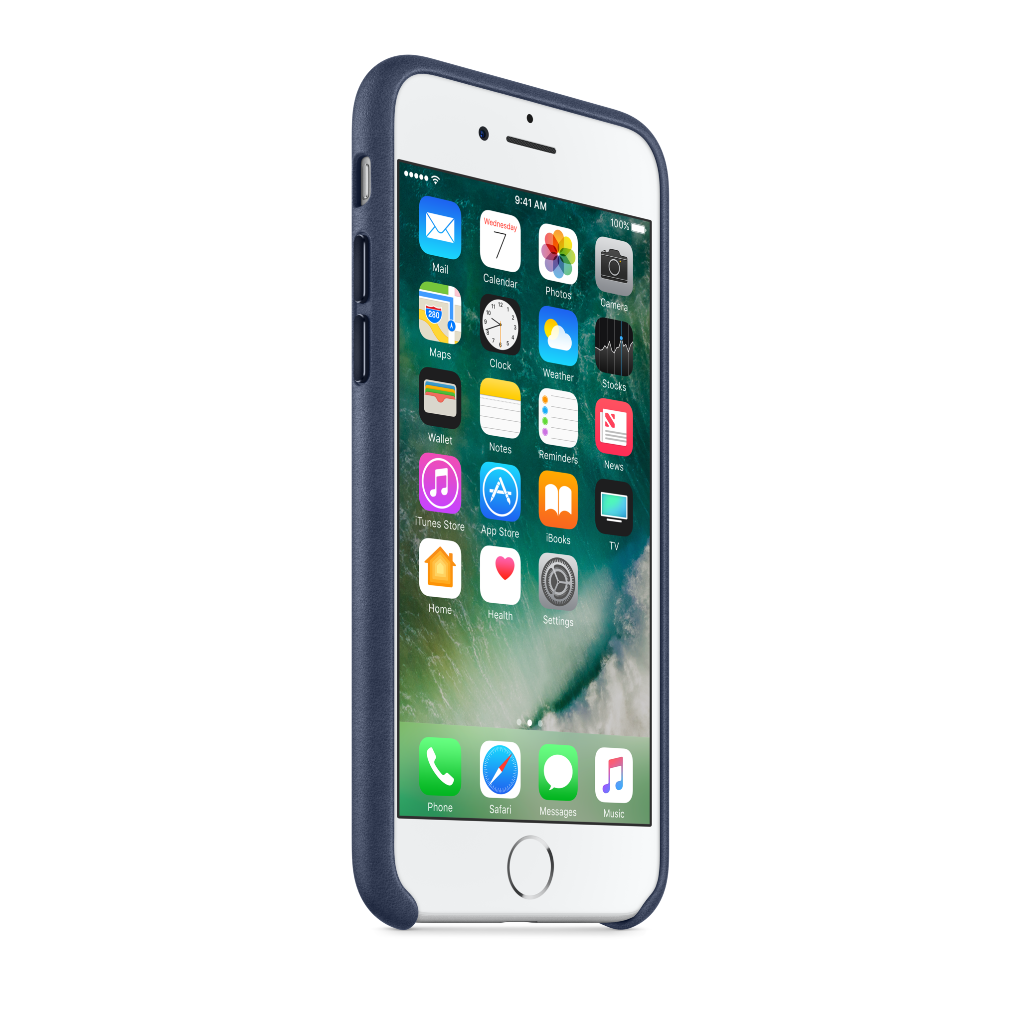 iPhone 7 Leather Case — Midnight Blue