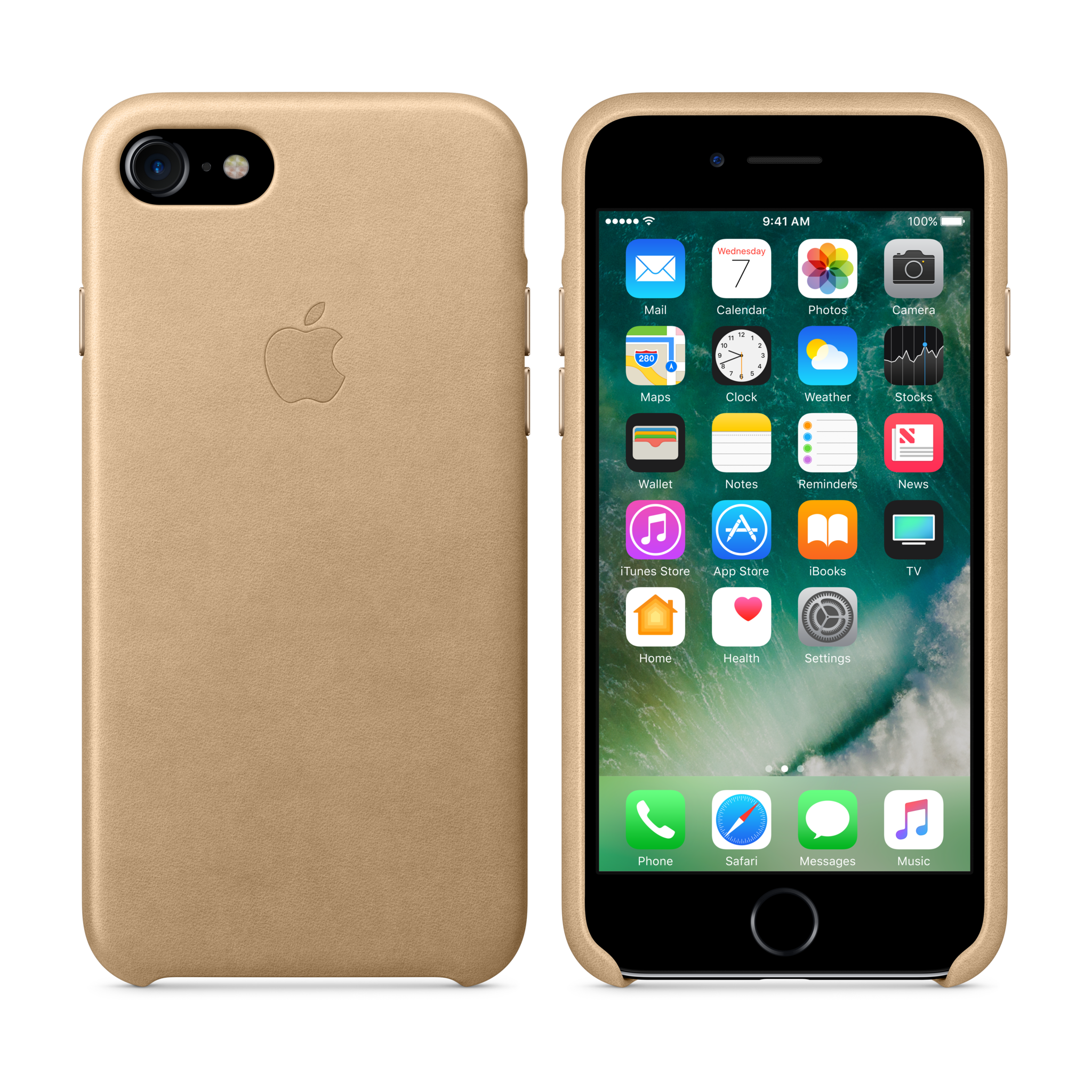 iPhone 7 Leather Case — Tan