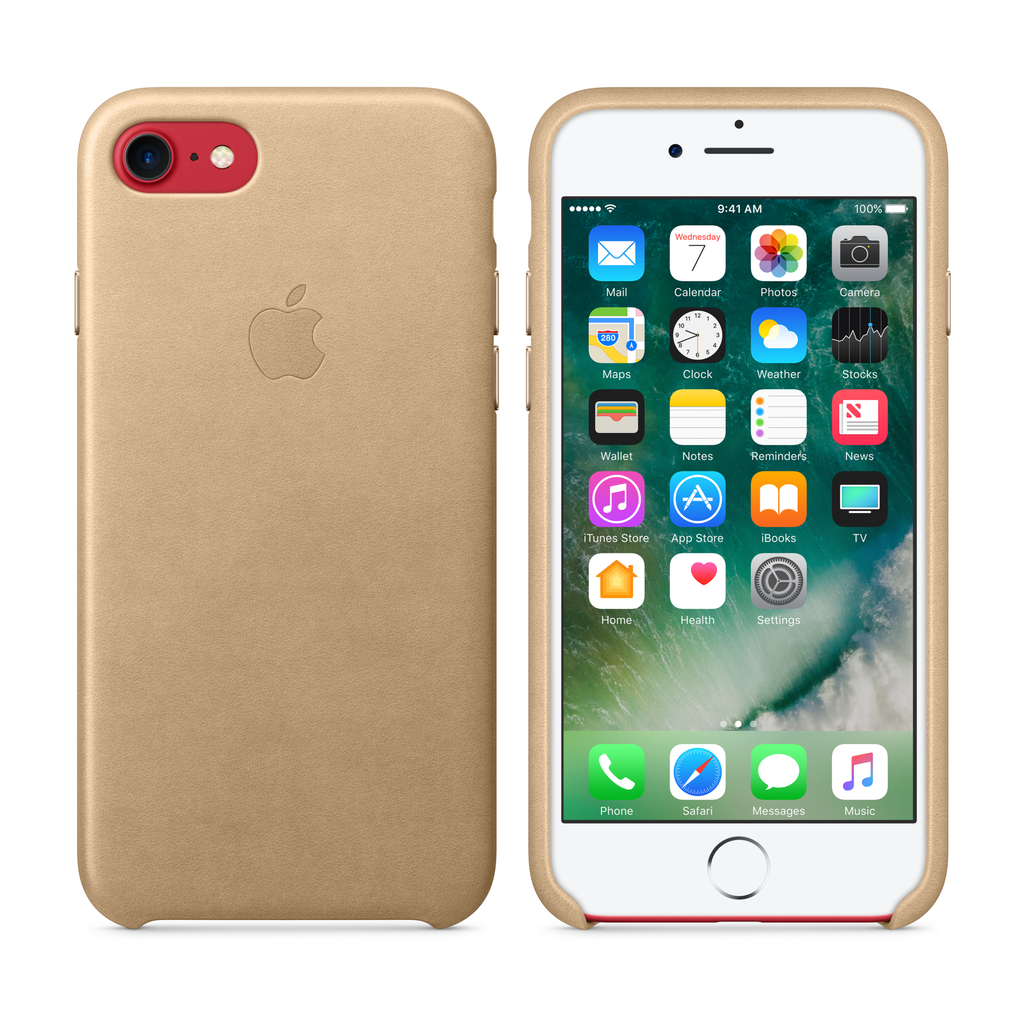 iPhone 7 Leather Case — Tan