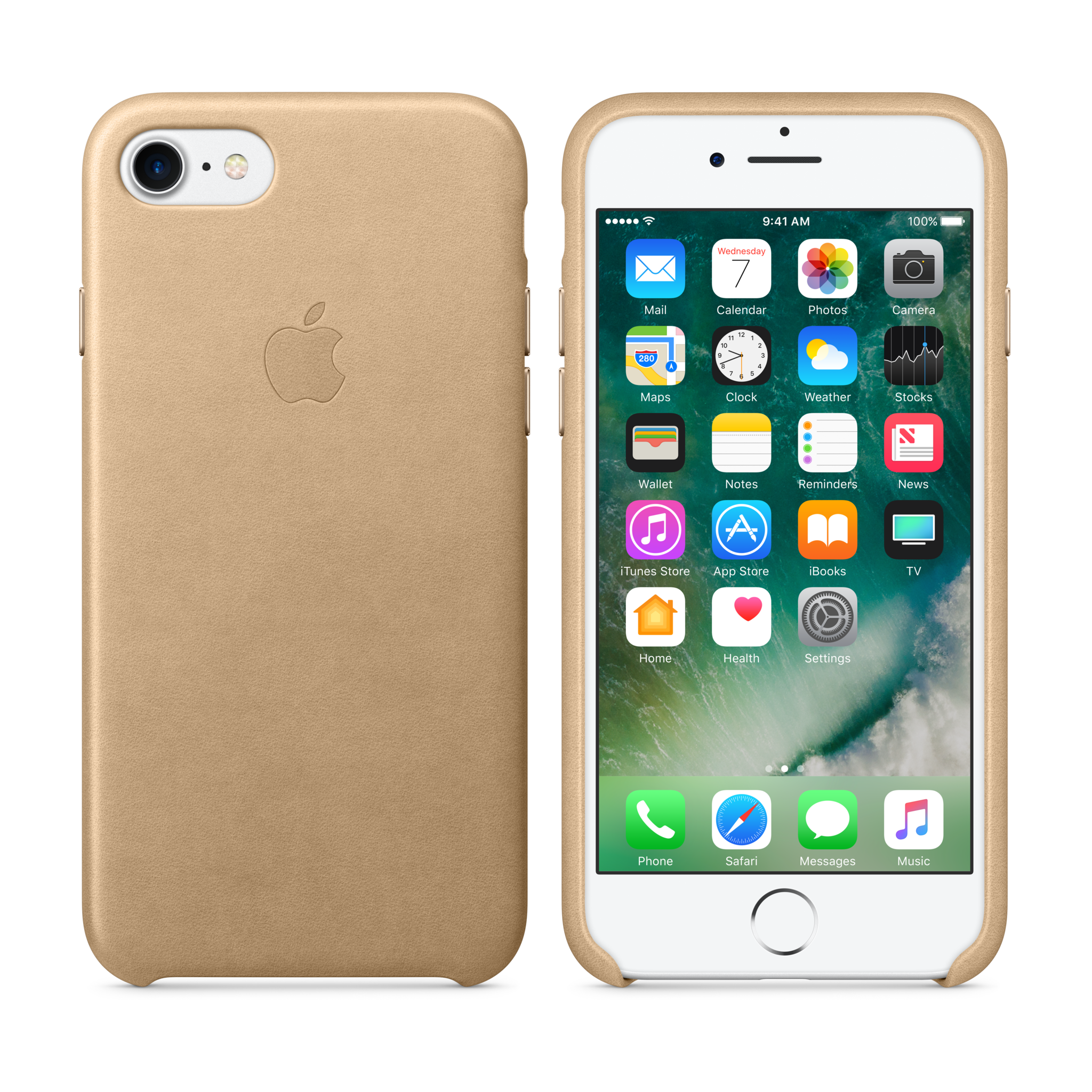 iPhone 7 Leather Case — Tan