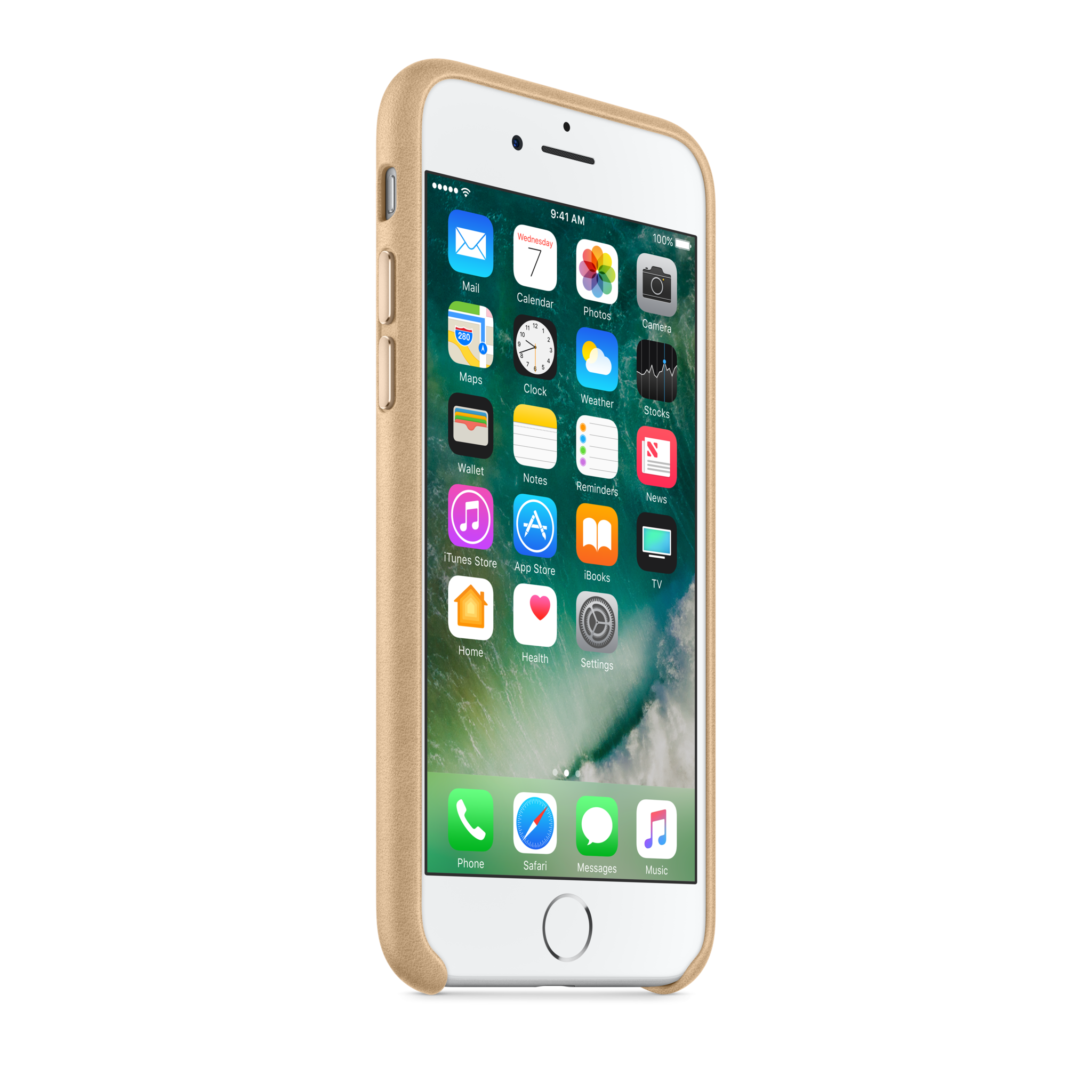 iPhone 7 Leather Case — Tan