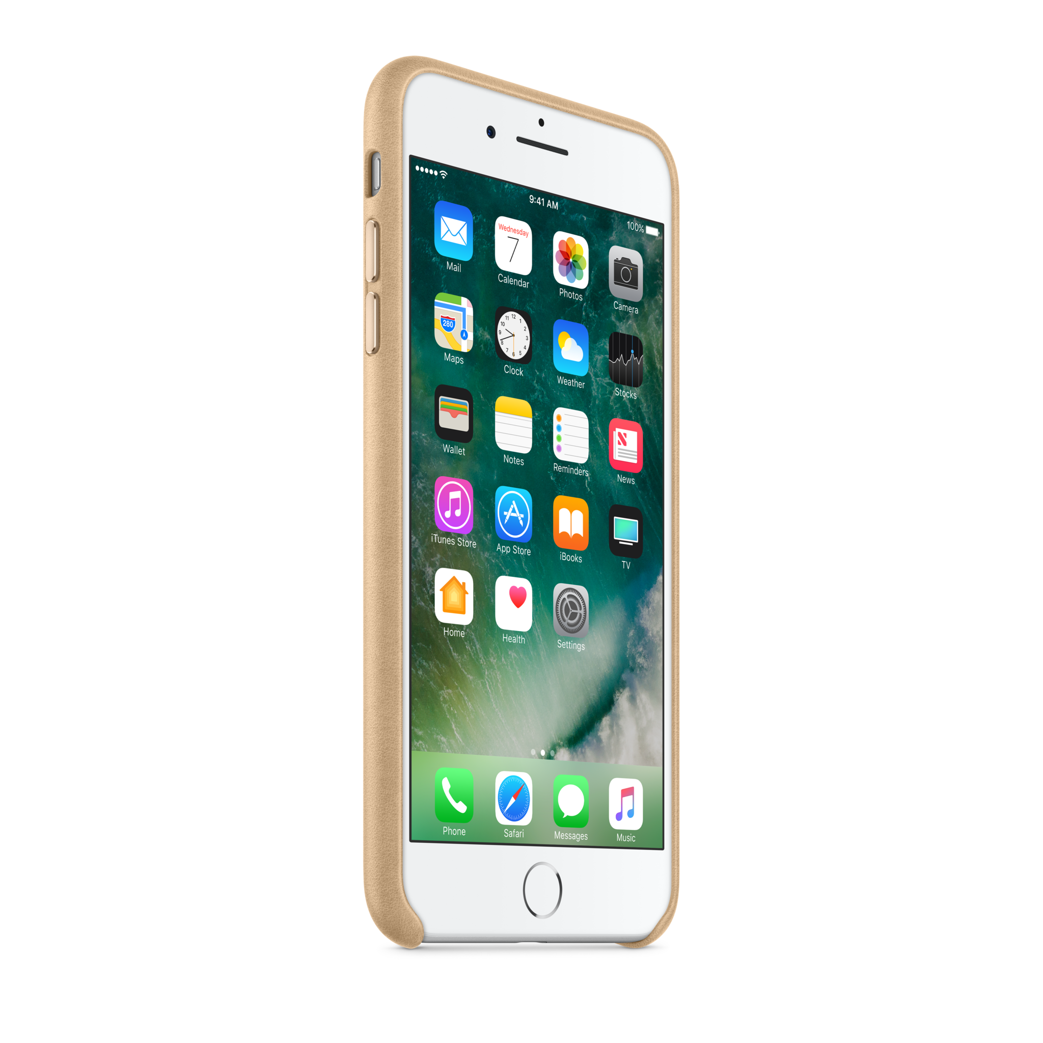 iPhone 7 Plus Leather Case — Tan