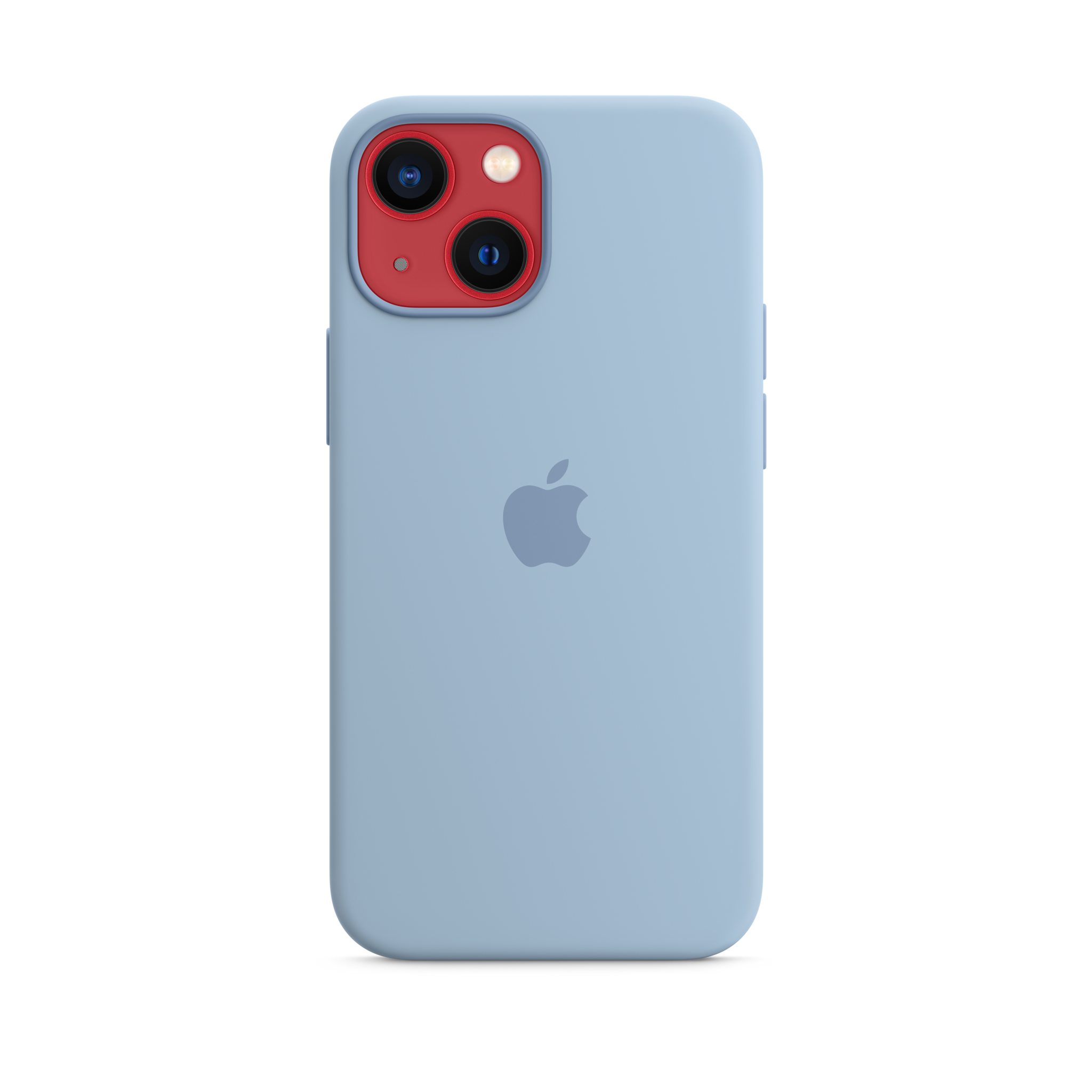 iPhone 13 mini Silicone Case with MagSafe — Blue Fog