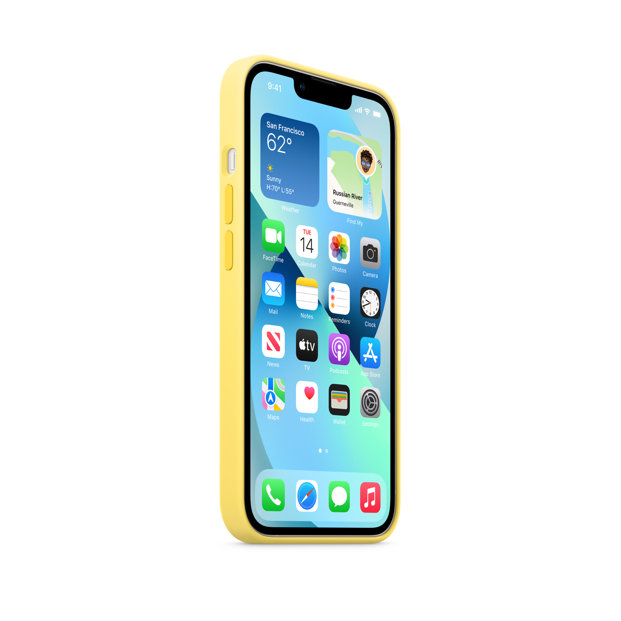 iPhone 13 Silicone Case with MagSafe — Lemon Zest