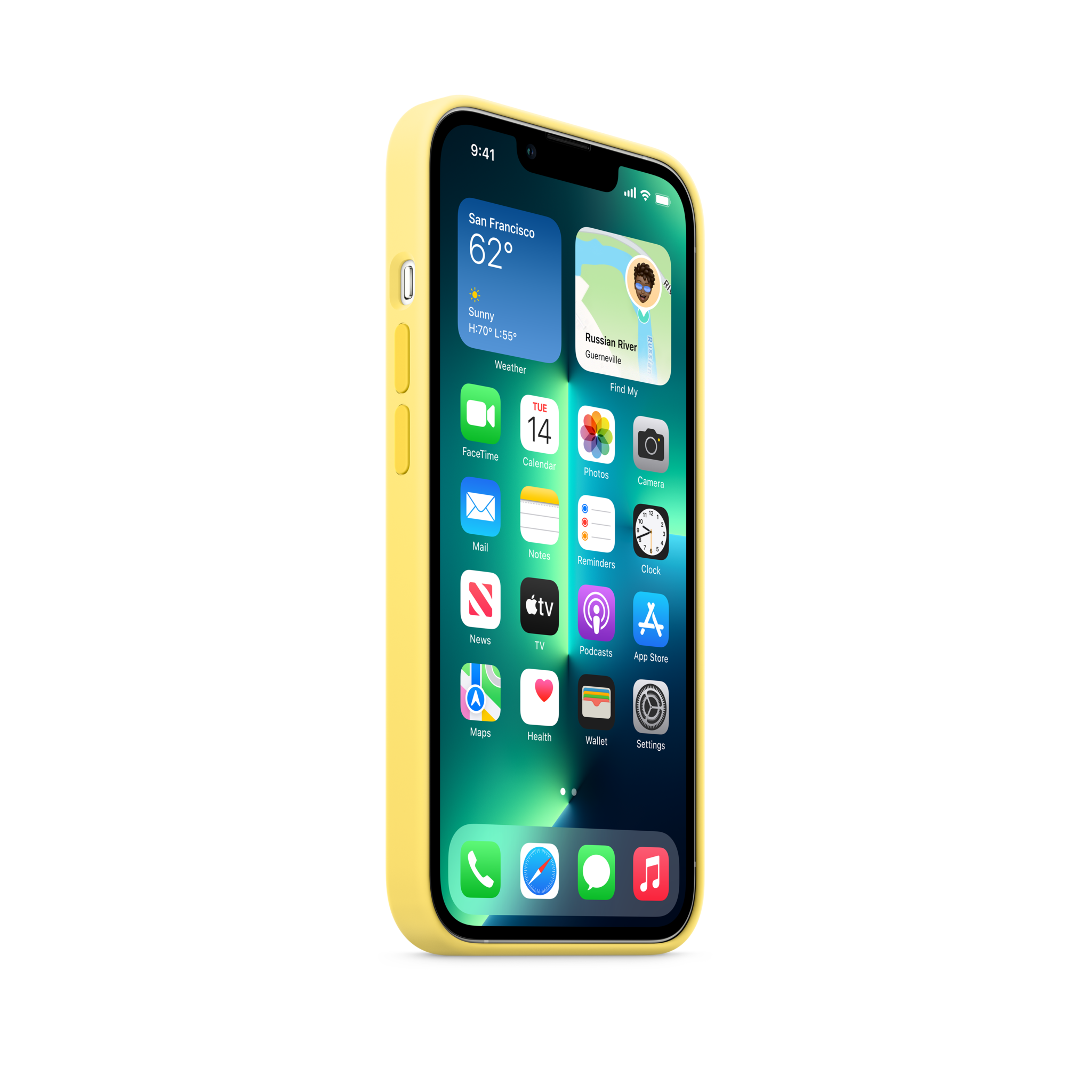 iPhone 13 Pro Silicone Case with MagSafe — Lemon Zest