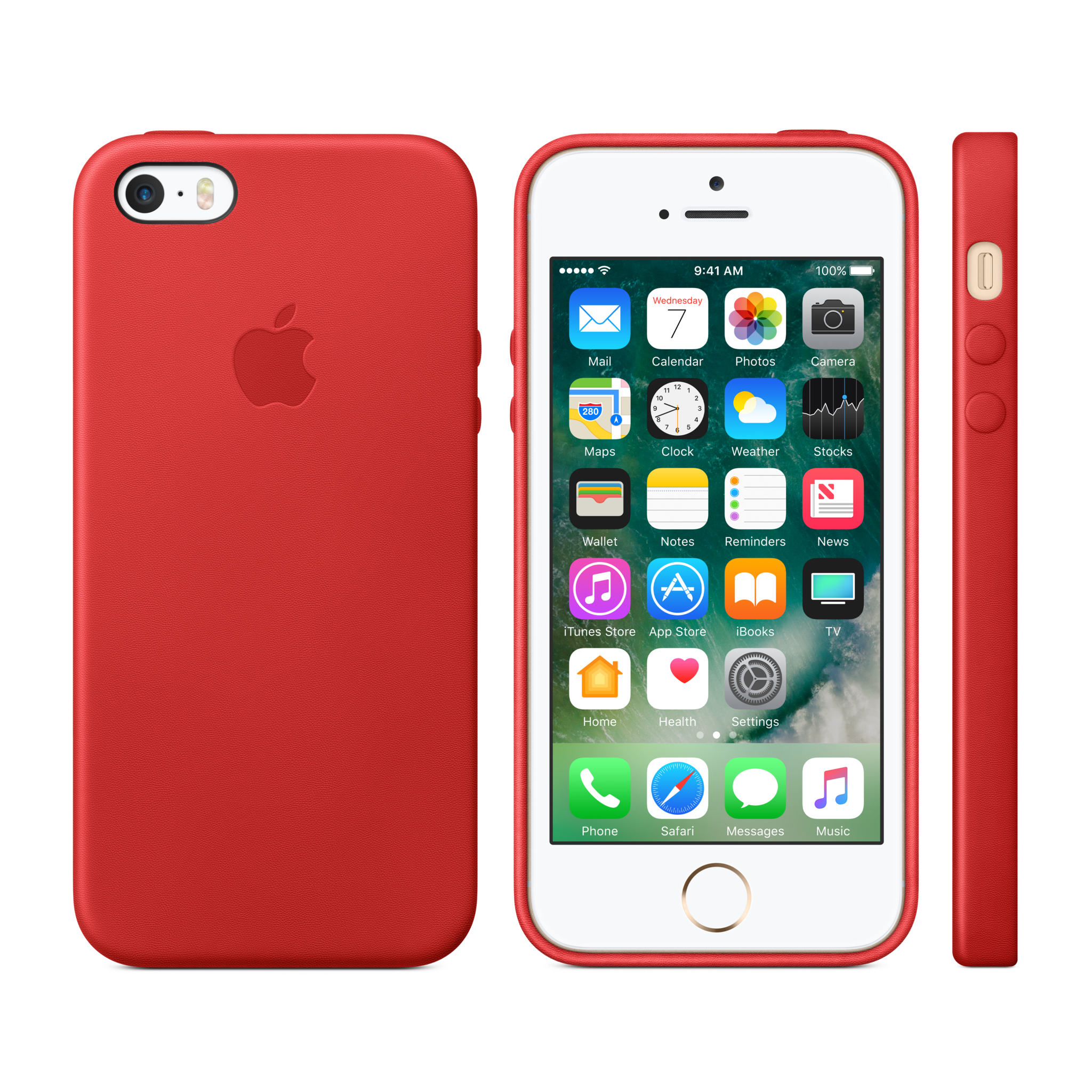 iPhone SE Leather Case — PRODUCT(RED)