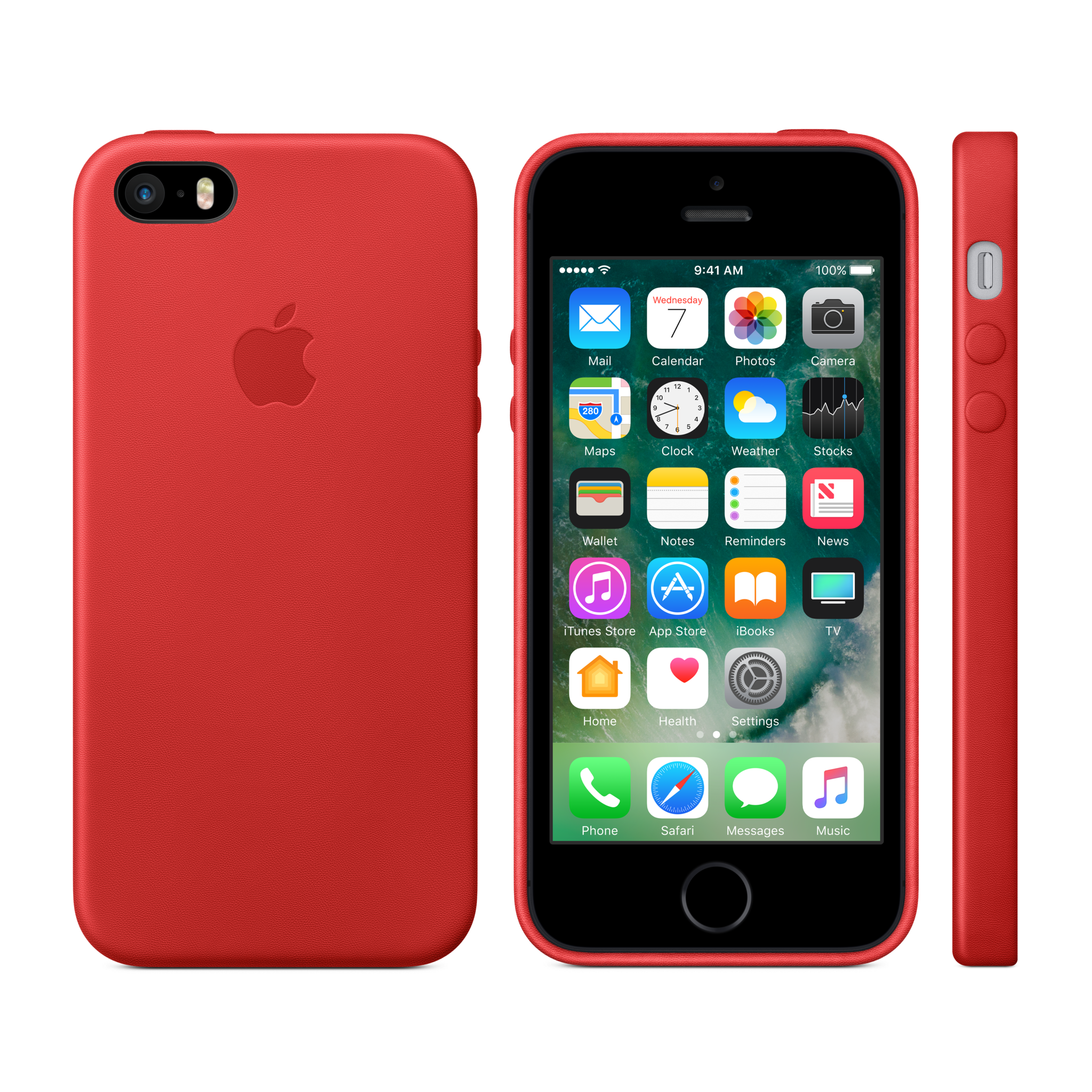 iPhone SE Leather Case — PRODUCT(RED)