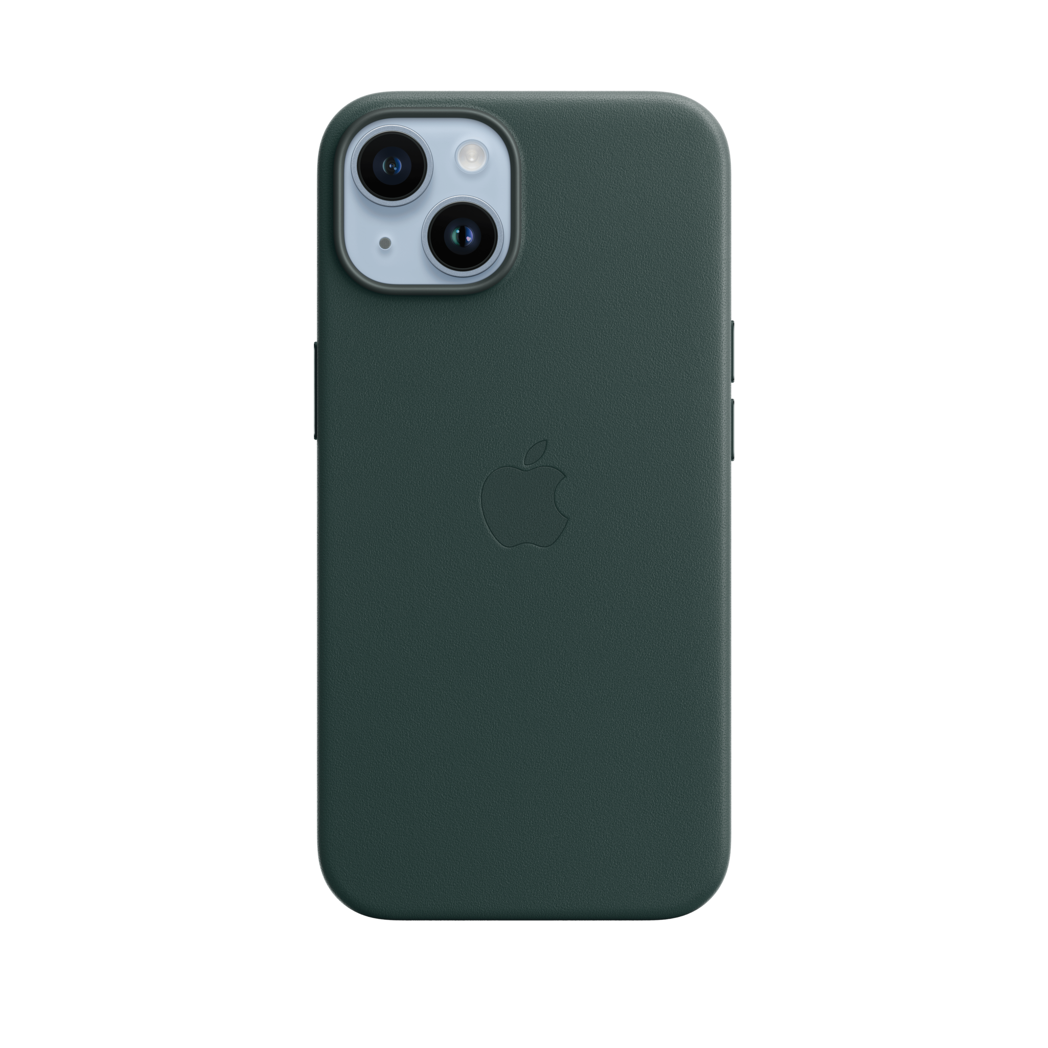 iPhone 14 Leather Case with MagSafe — Forest Green