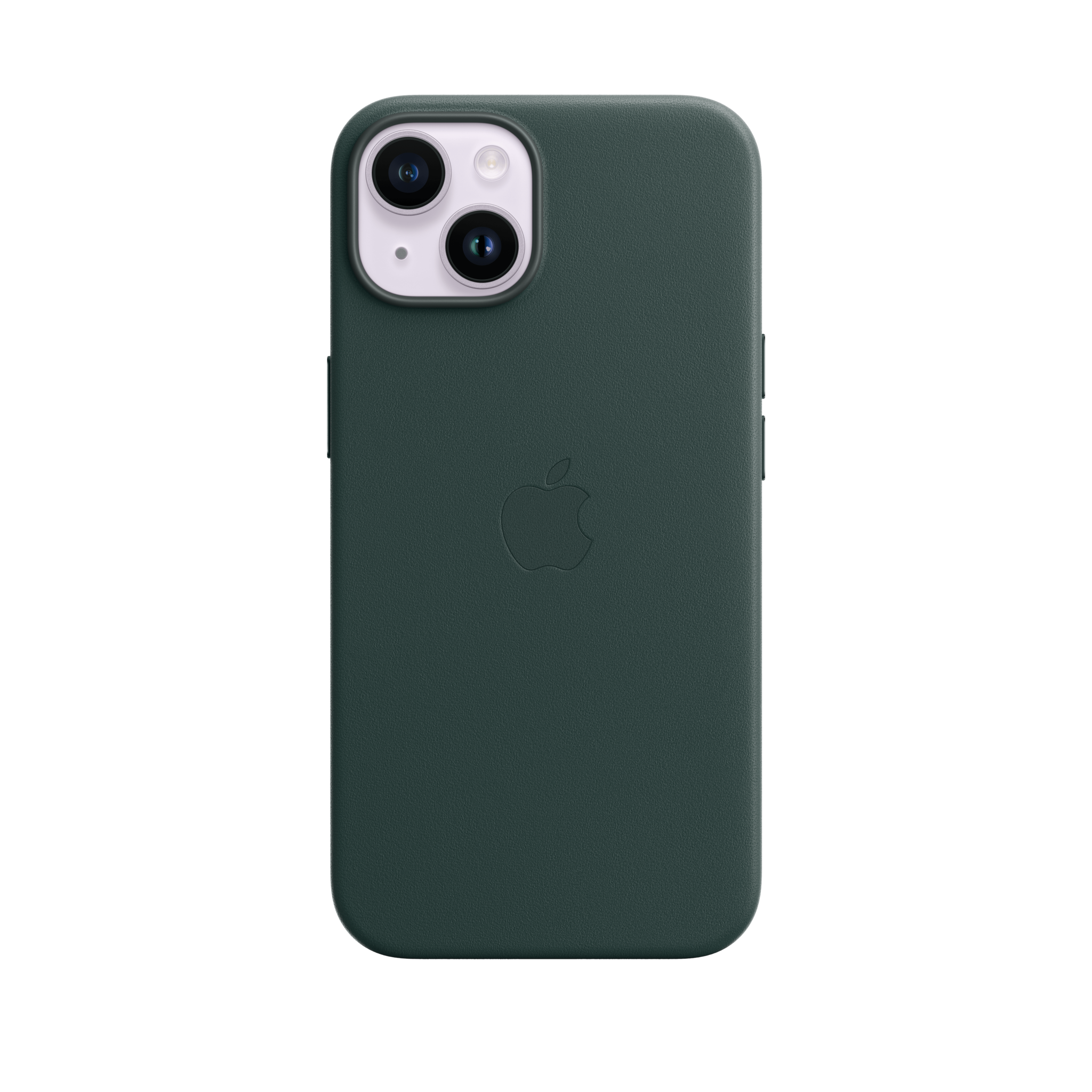 iPhone 14 Leather Case with MagSafe — Forest Green