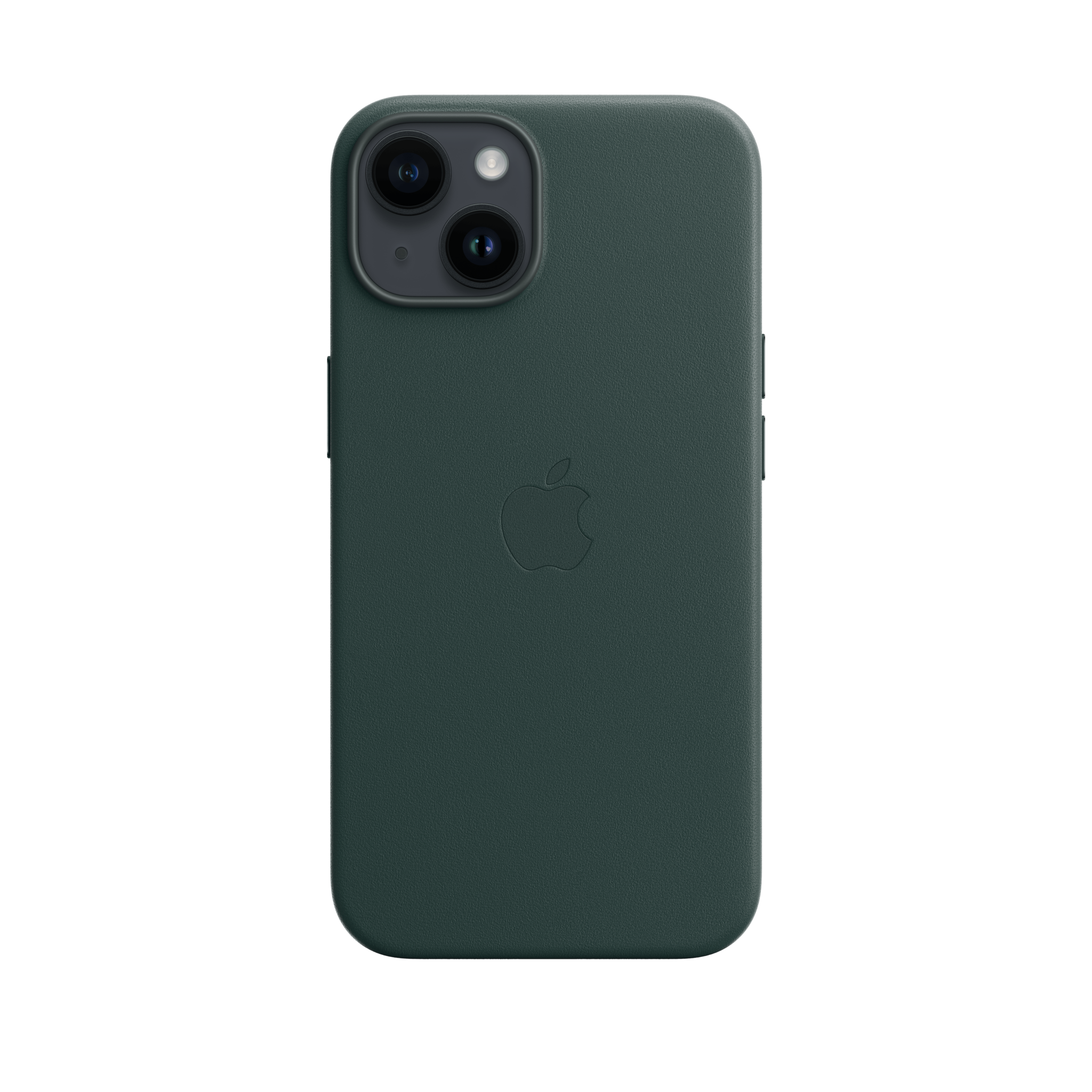 iPhone 14 Leather Case with MagSafe — Forest Green