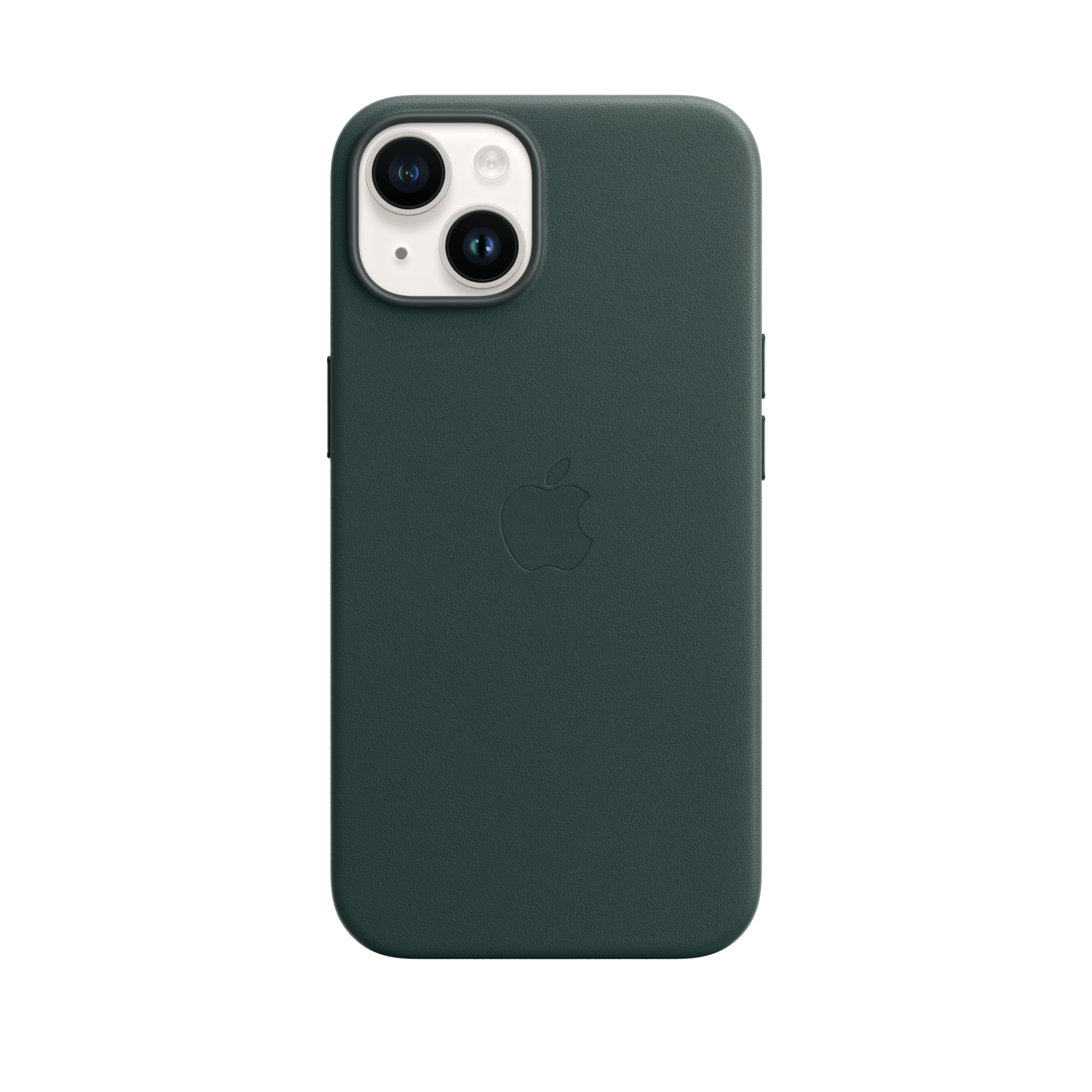 iPhone 14 Leather Case with MagSafe — Forest Green