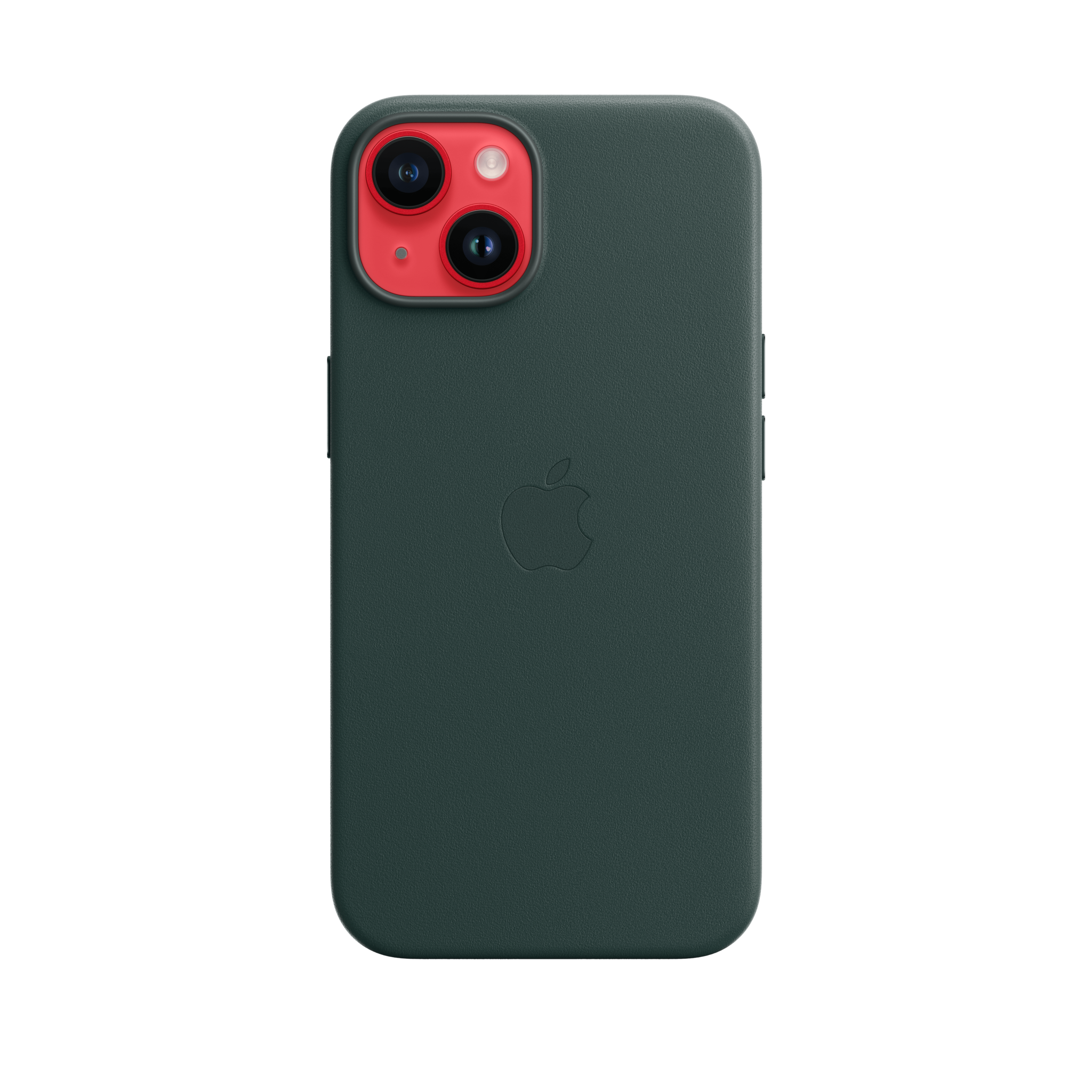 iPhone 14 Leather Case with MagSafe — Forest Green