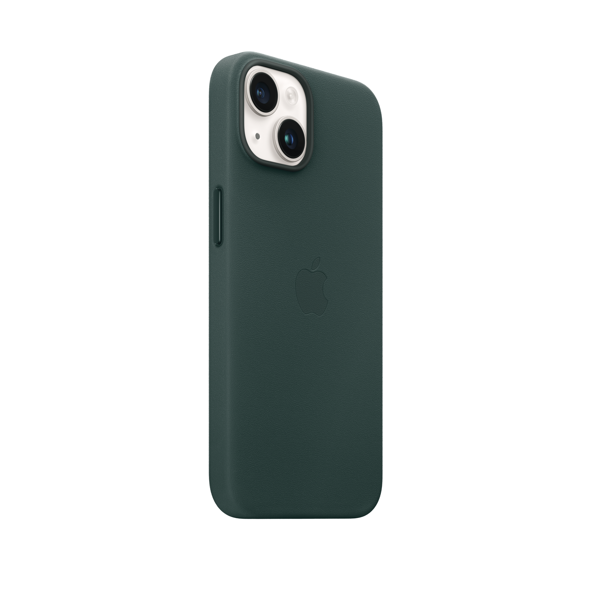 iPhone 14 Leather Case with MagSafe — Forest Green