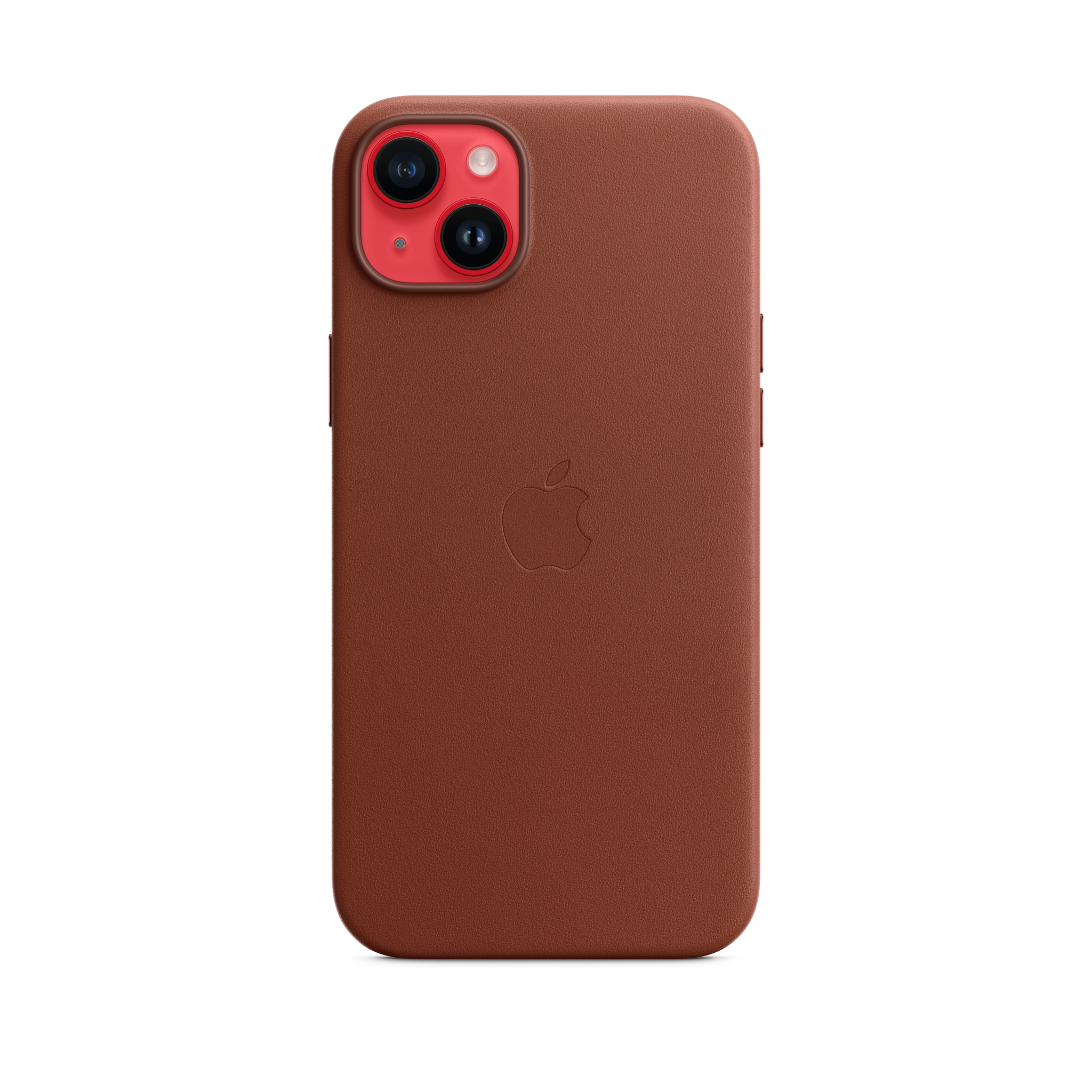 iPhone 14 Plus Leather Case with MagSafe — Umber