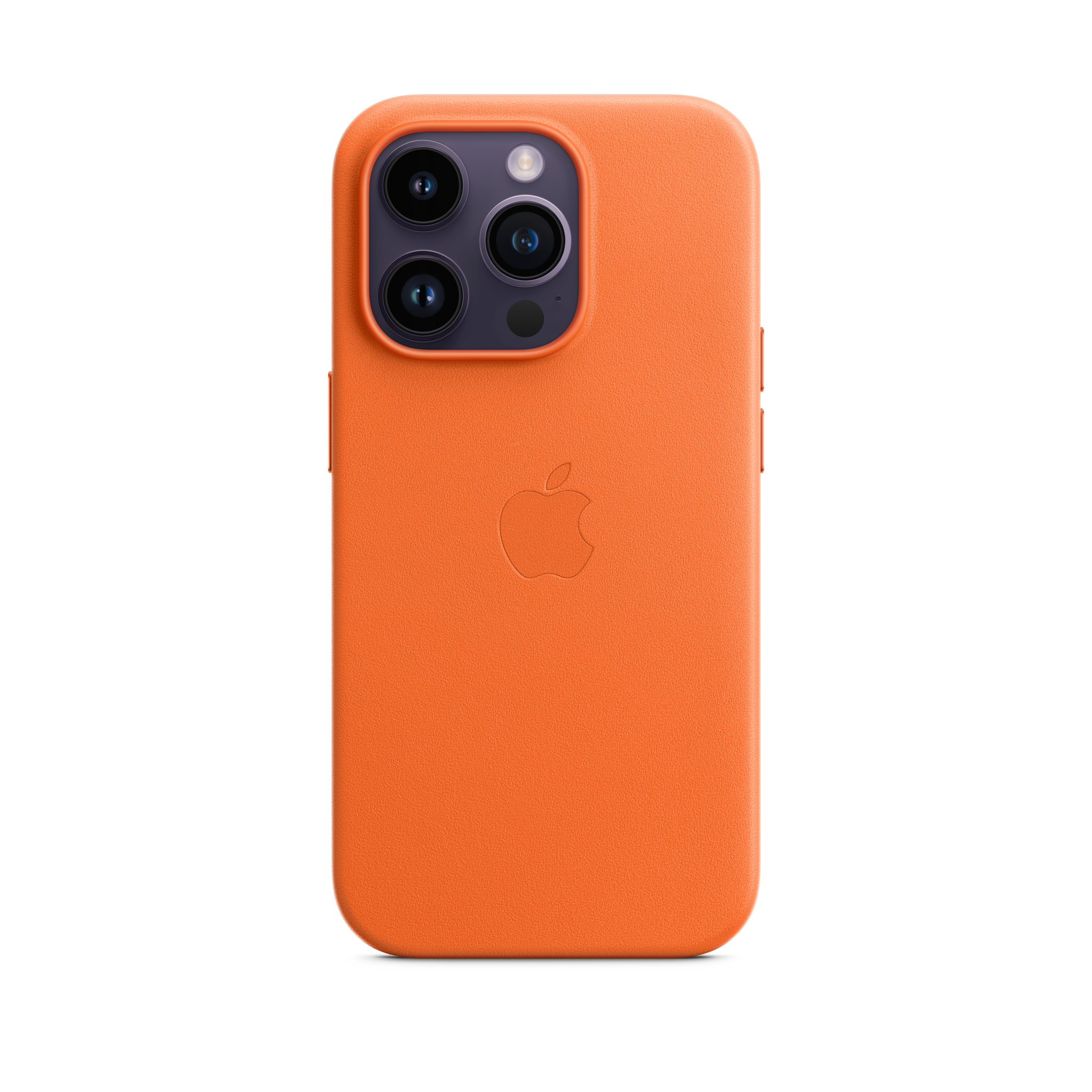 iPhone 14 Pro Leather Case with MagSafe — Orange