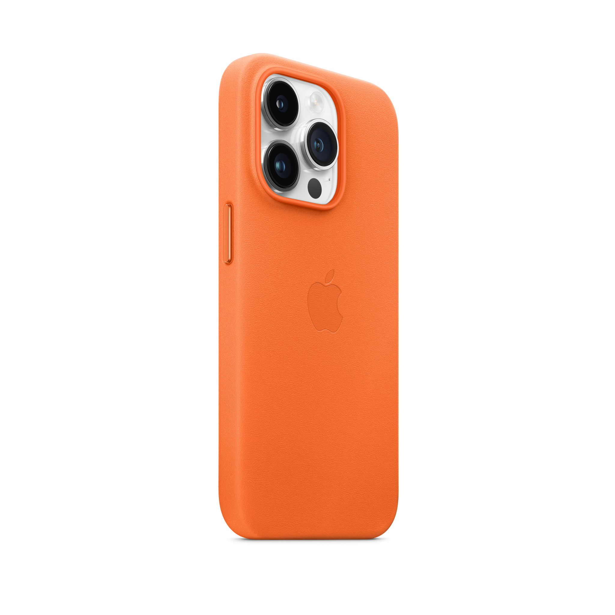 iPhone 14 Pro Leather Case with MagSafe — Orange