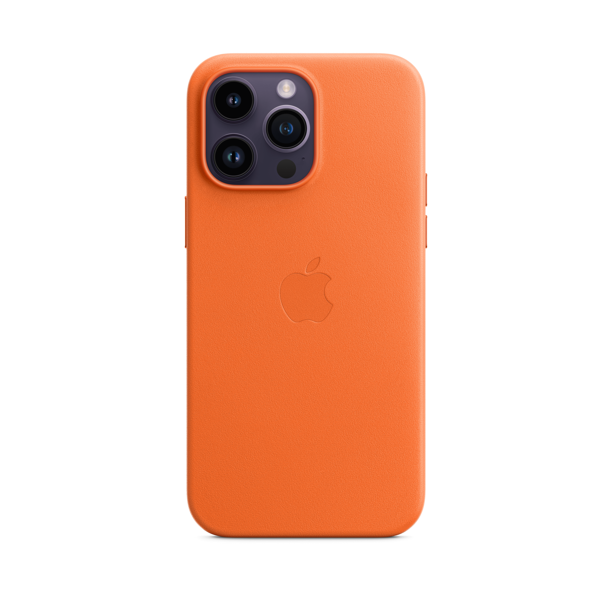 iPhone 14 Pro Max Leather Case with MagSafe — Orange