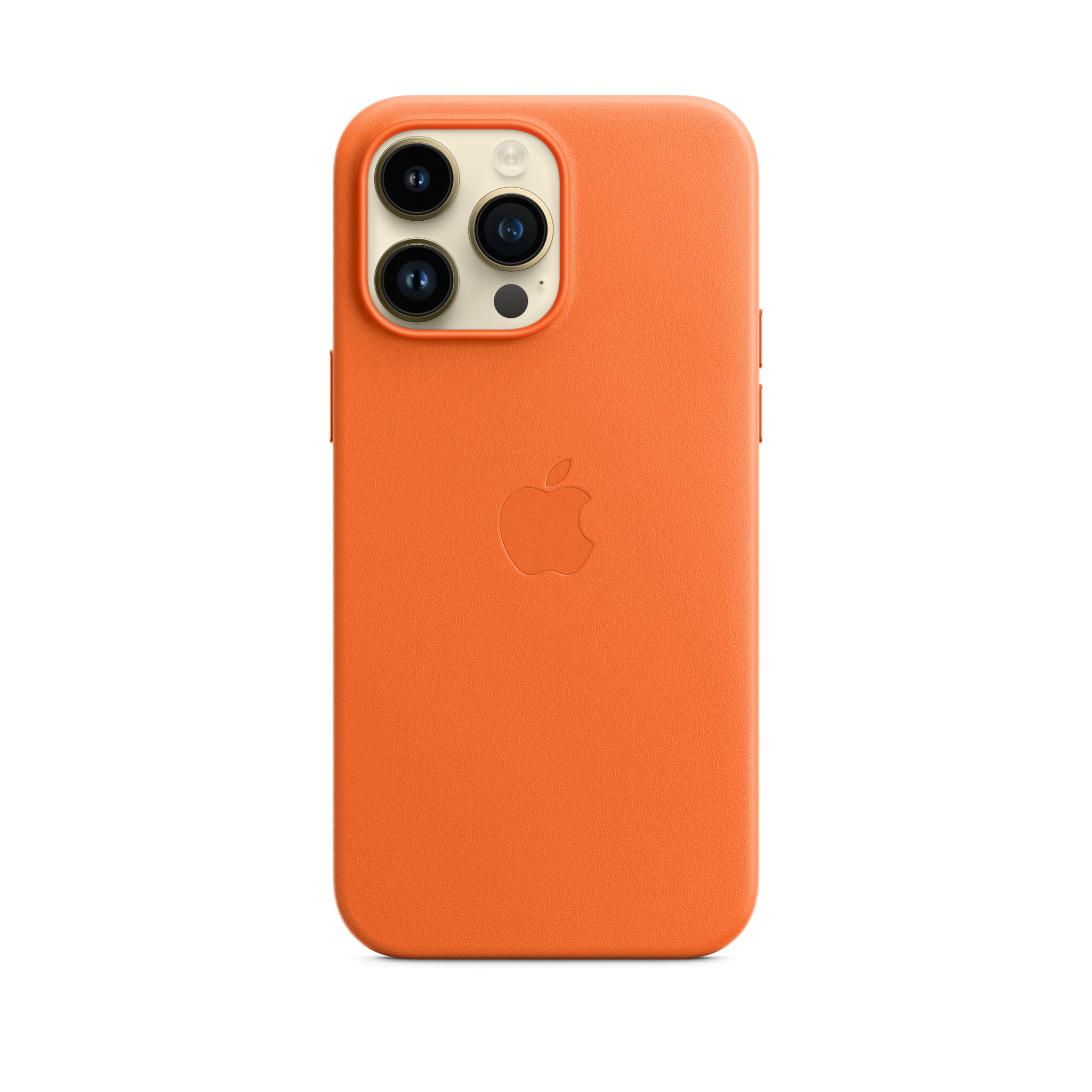 iPhone 14 Pro Max Leather Case with MagSafe — Orange