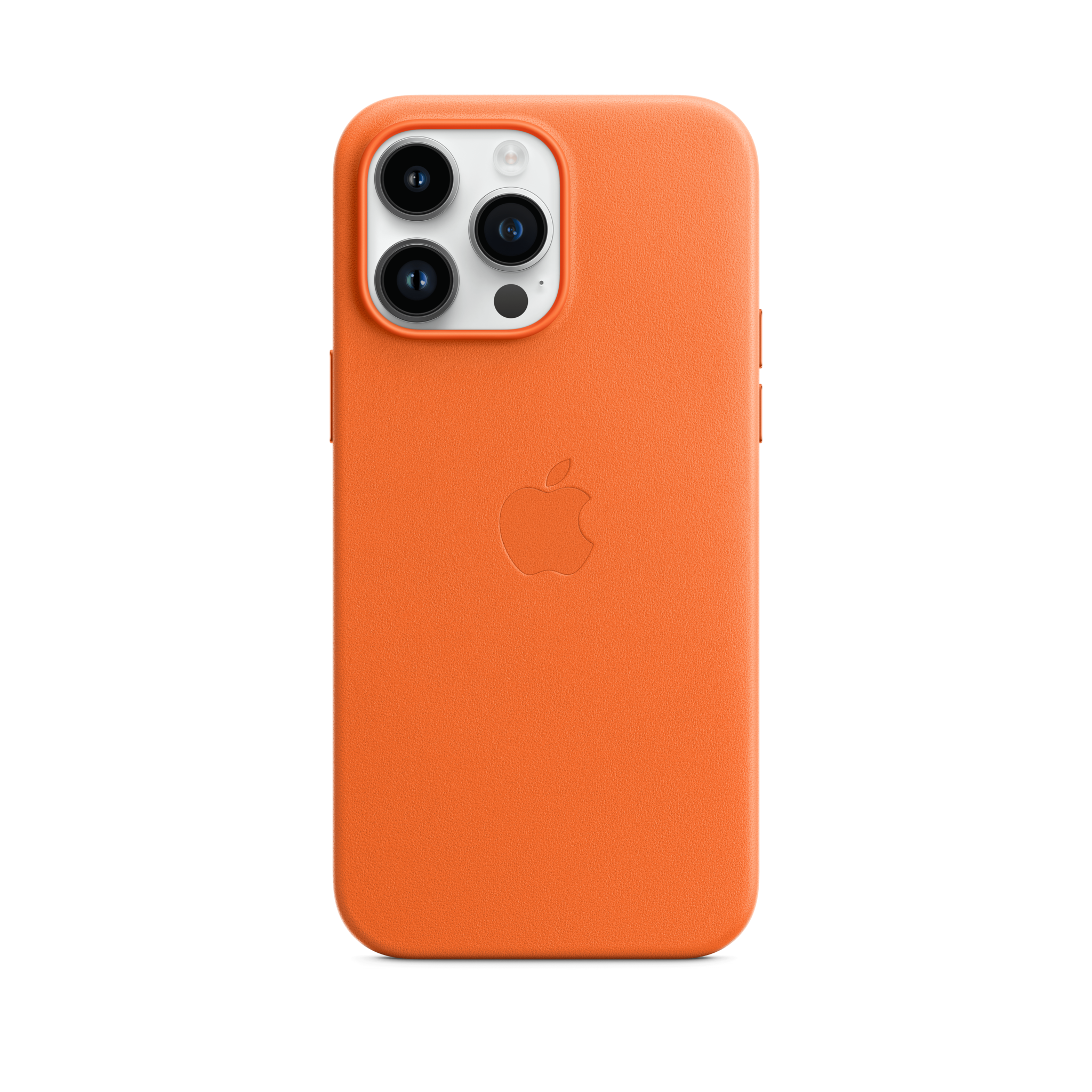 iPhone 14 Pro Max Leather Case with MagSafe — Orange