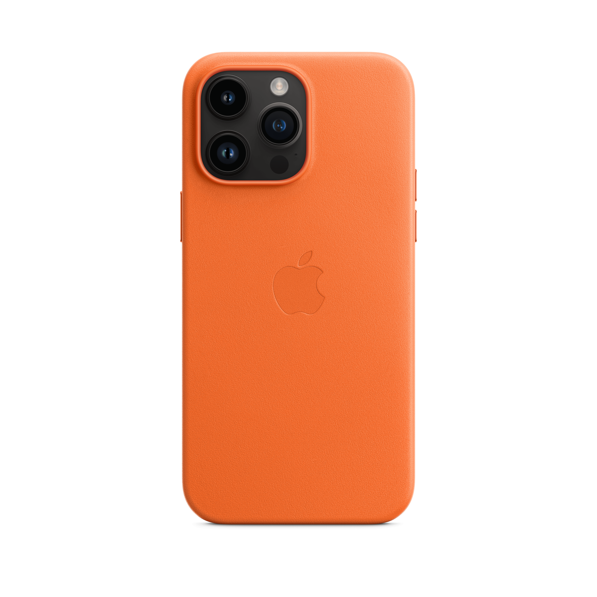 iPhone 14 Pro Max Leather Case with MagSafe — Orange