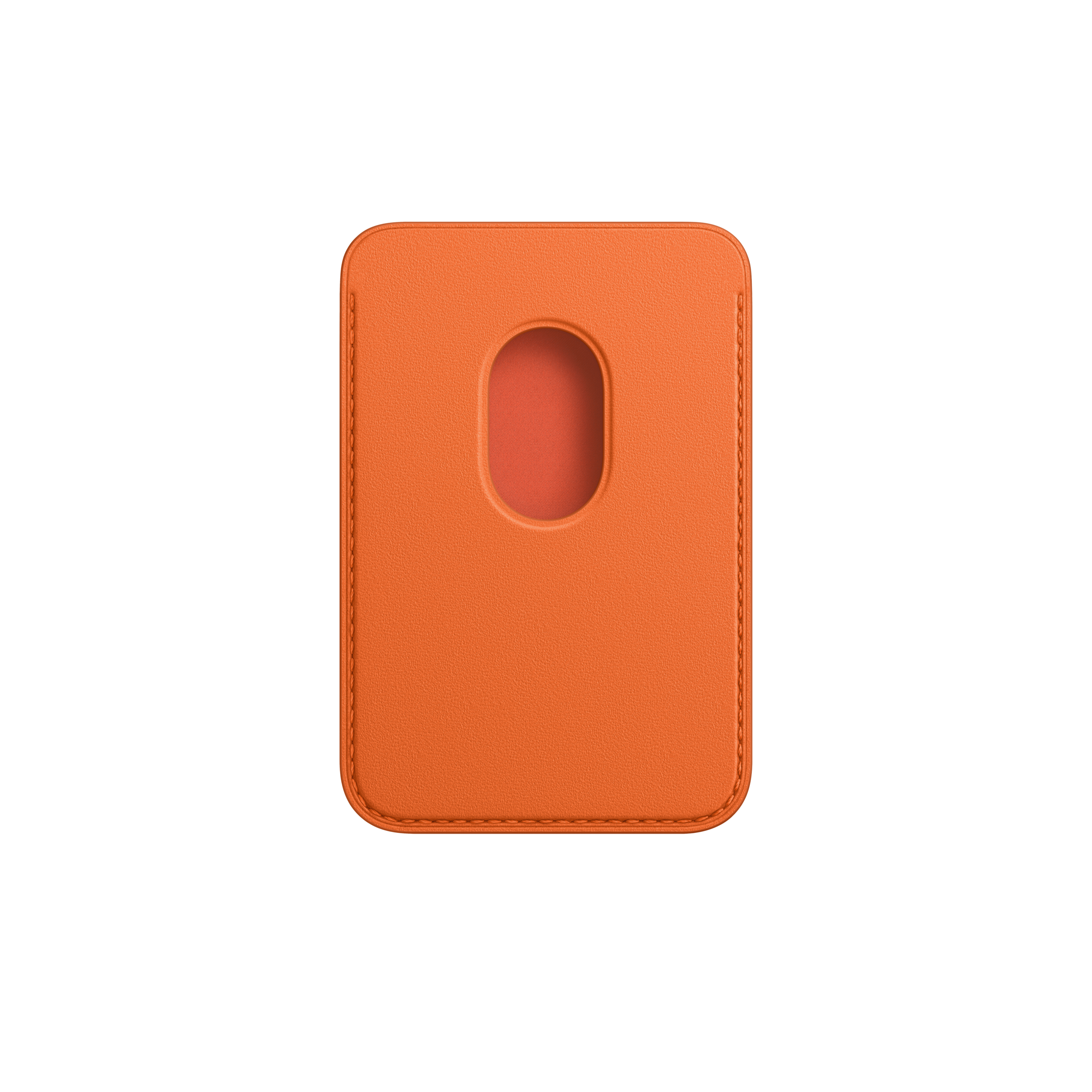 iPhone Leather Wallet with MagSafe — Orange