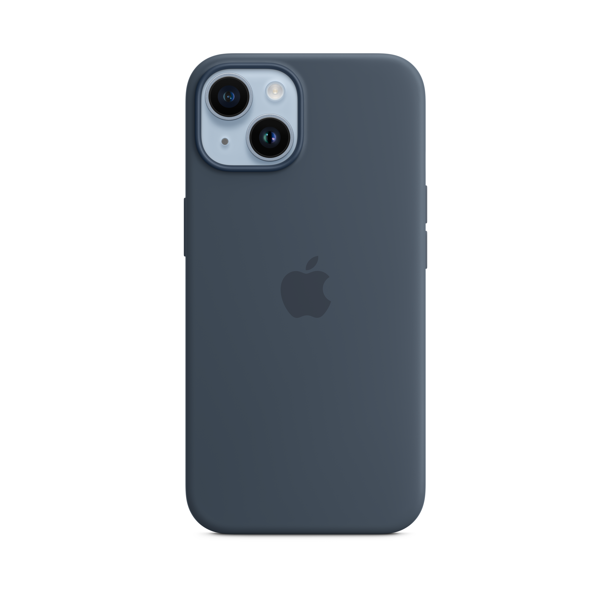 iPhone 14 Silicone Case with MagSafe — Storm Blue