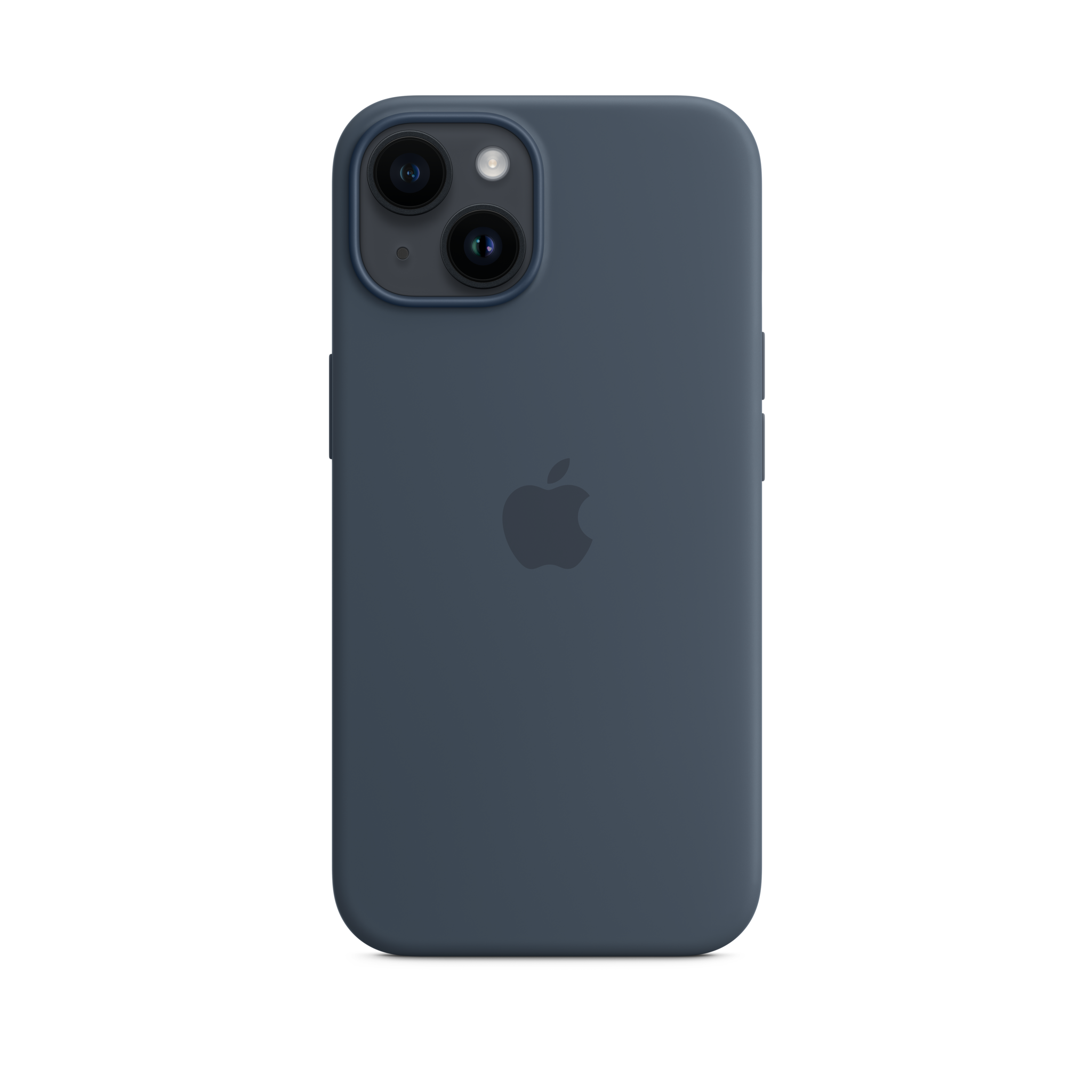 iPhone 14 Silicone Case with MagSafe — Storm Blue