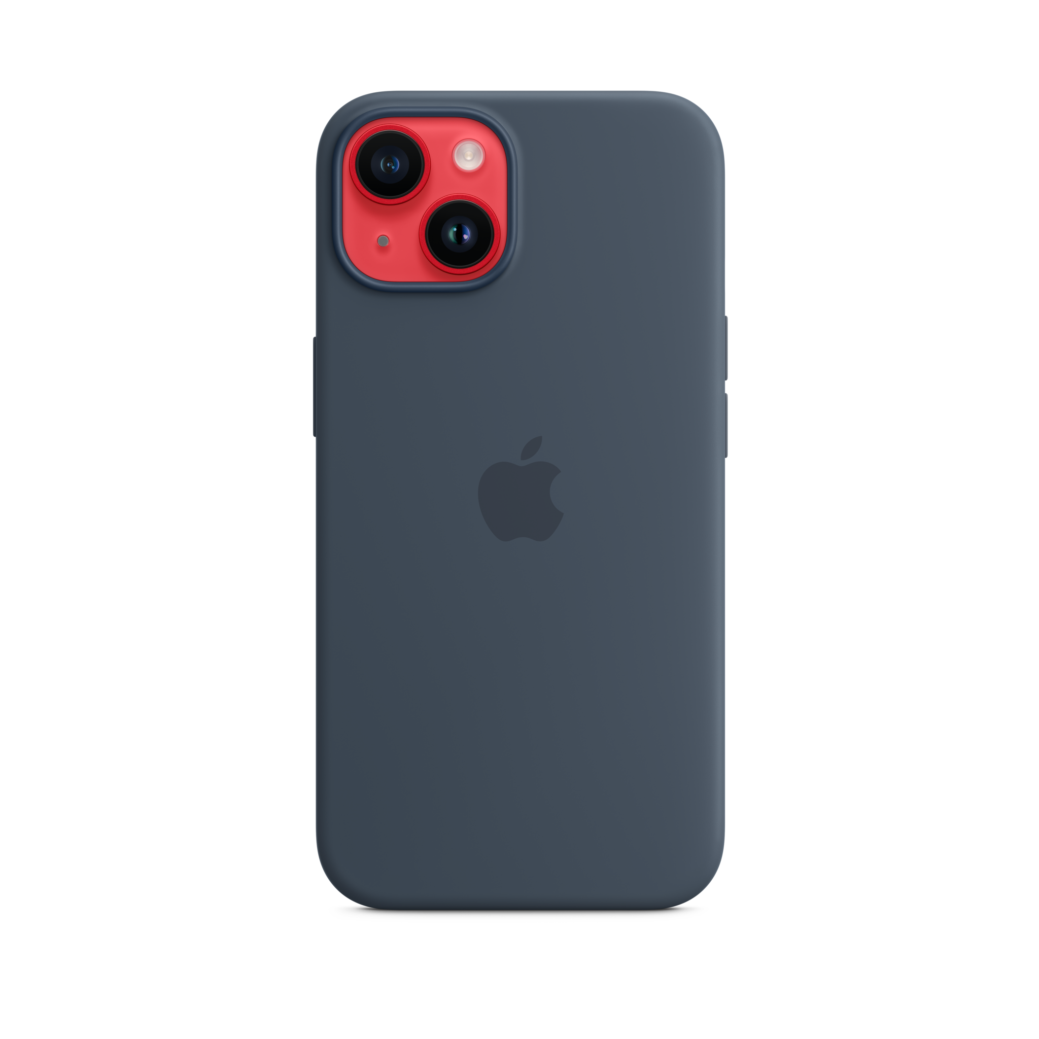 iPhone 14 Silicone Case with MagSafe — Storm Blue