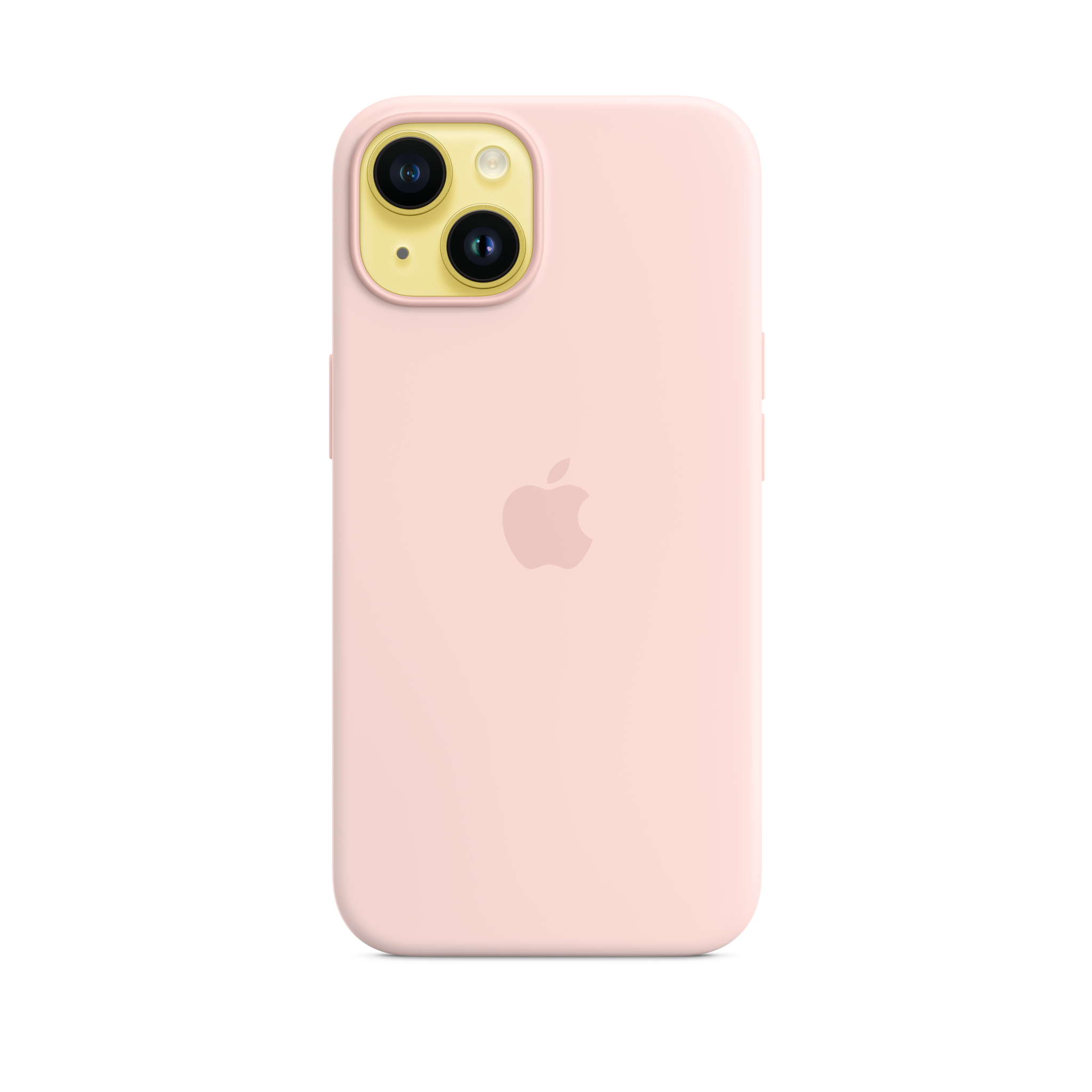 iPhone 14 Silicone Case with MagSafe — Chalk Pink