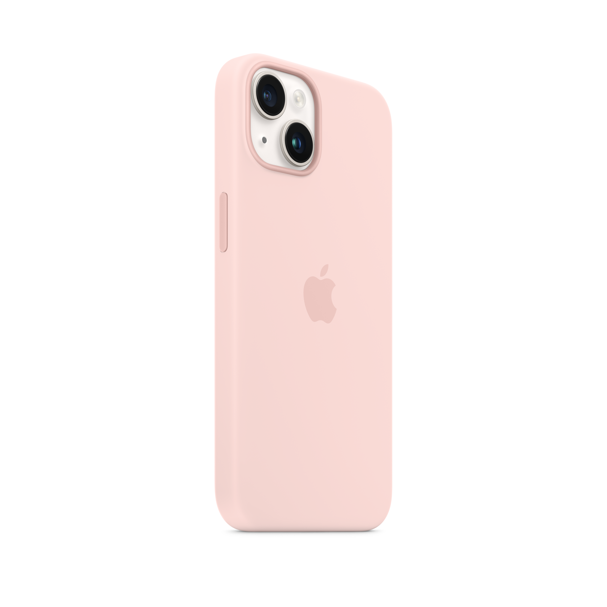 iPhone 14 Silicone Case with MagSafe — Chalk Pink