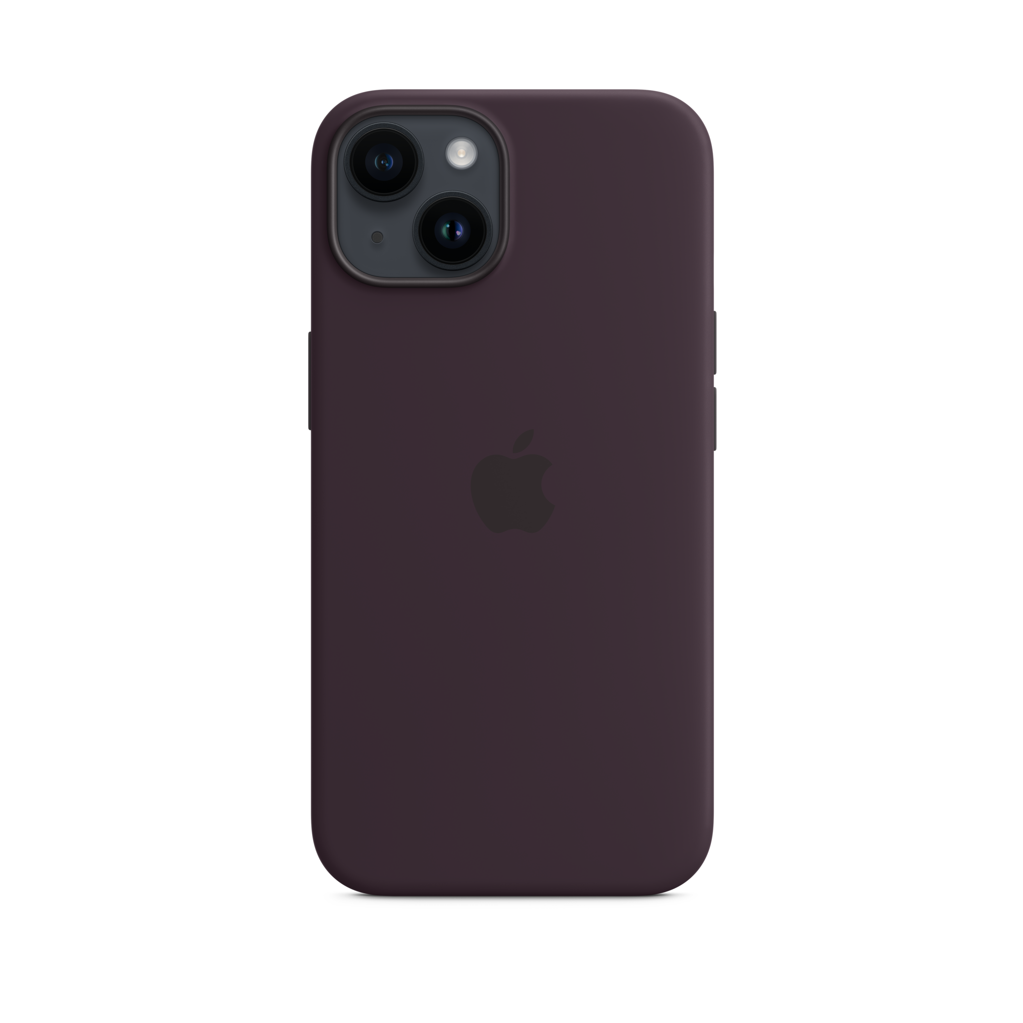 iPhone 14 Silicone Case with MagSafe — Elderberry