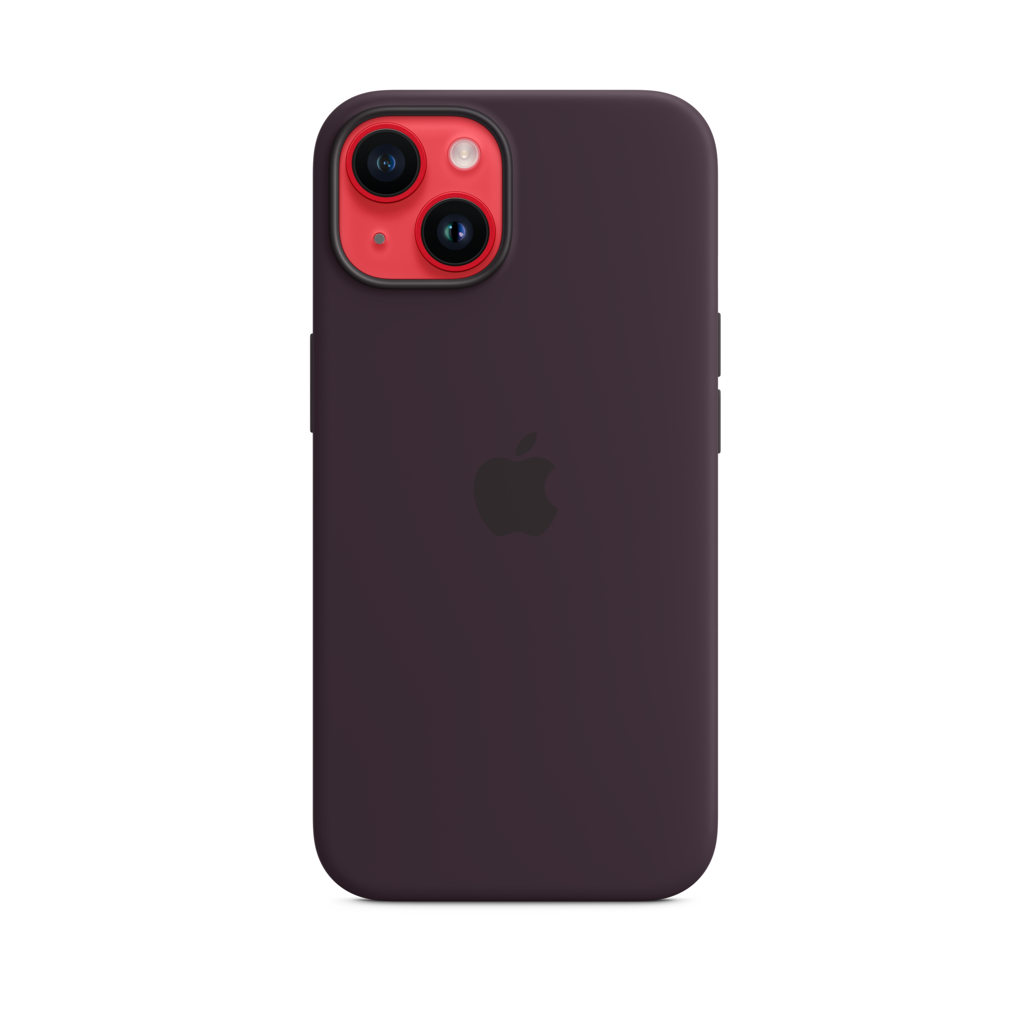 iPhone 14 Silicone Case with MagSafe — Elderberry