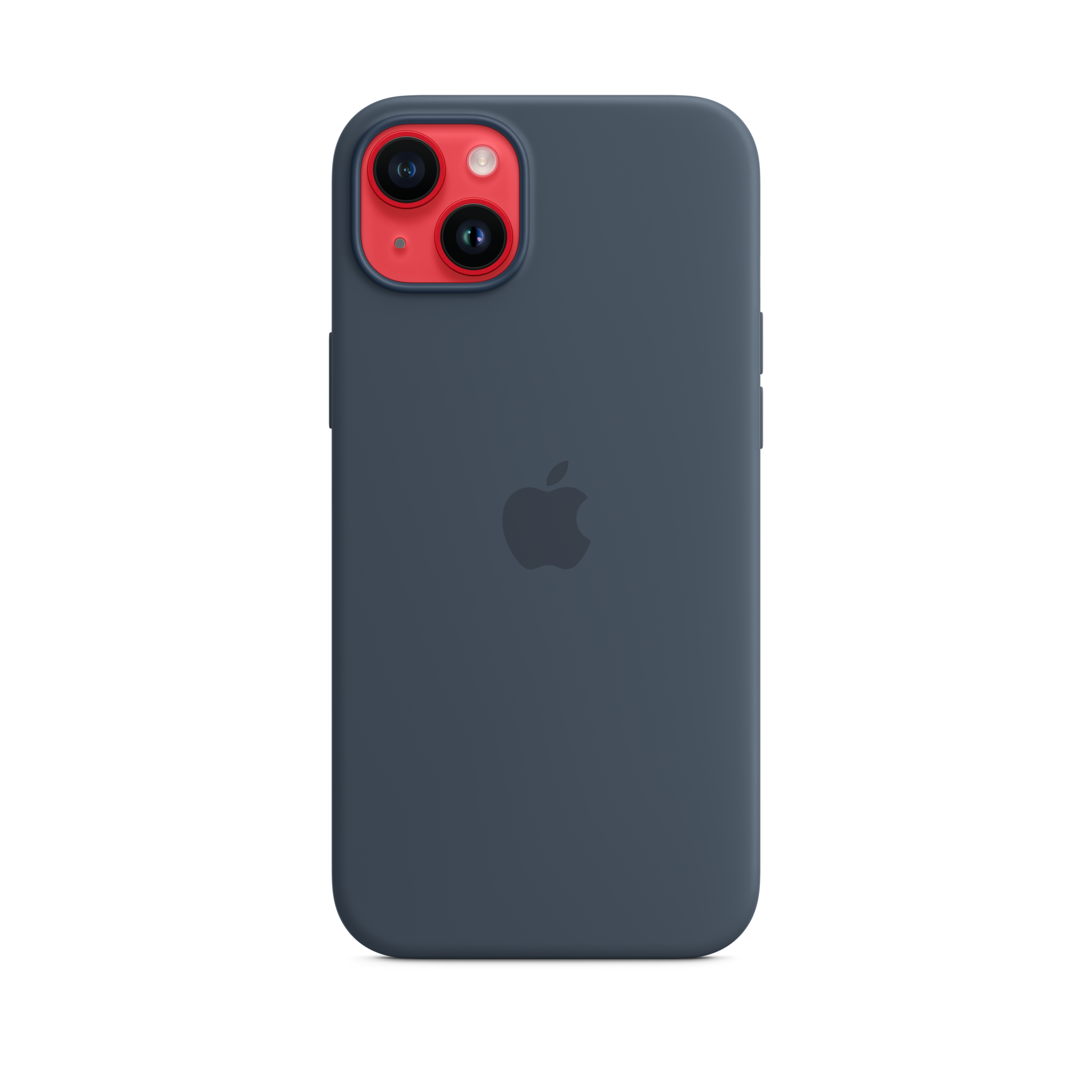 iPhone 14 Plus Silicone Case with MagSafe — Storm Blue