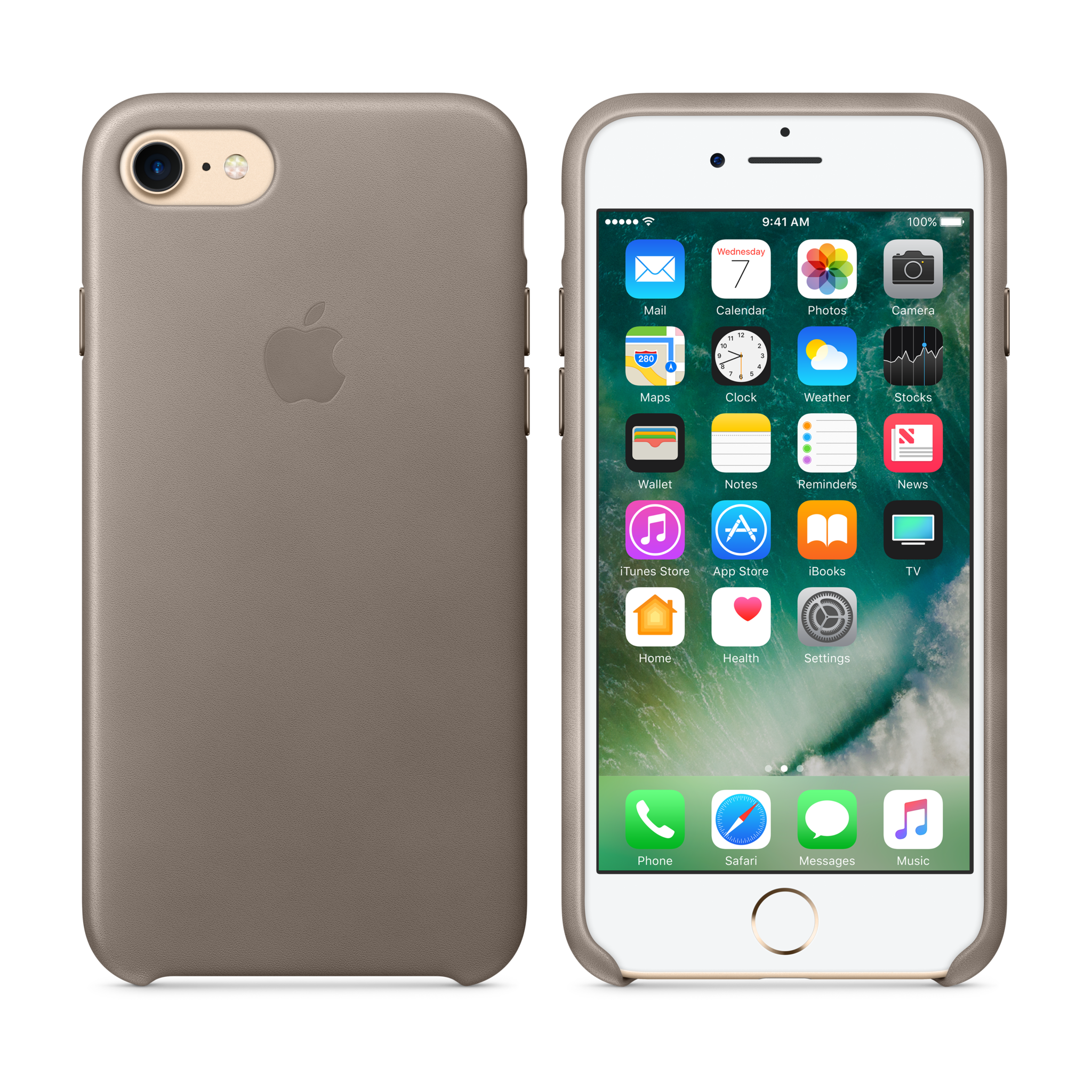 iPhone 7 Leather Case — Taupe