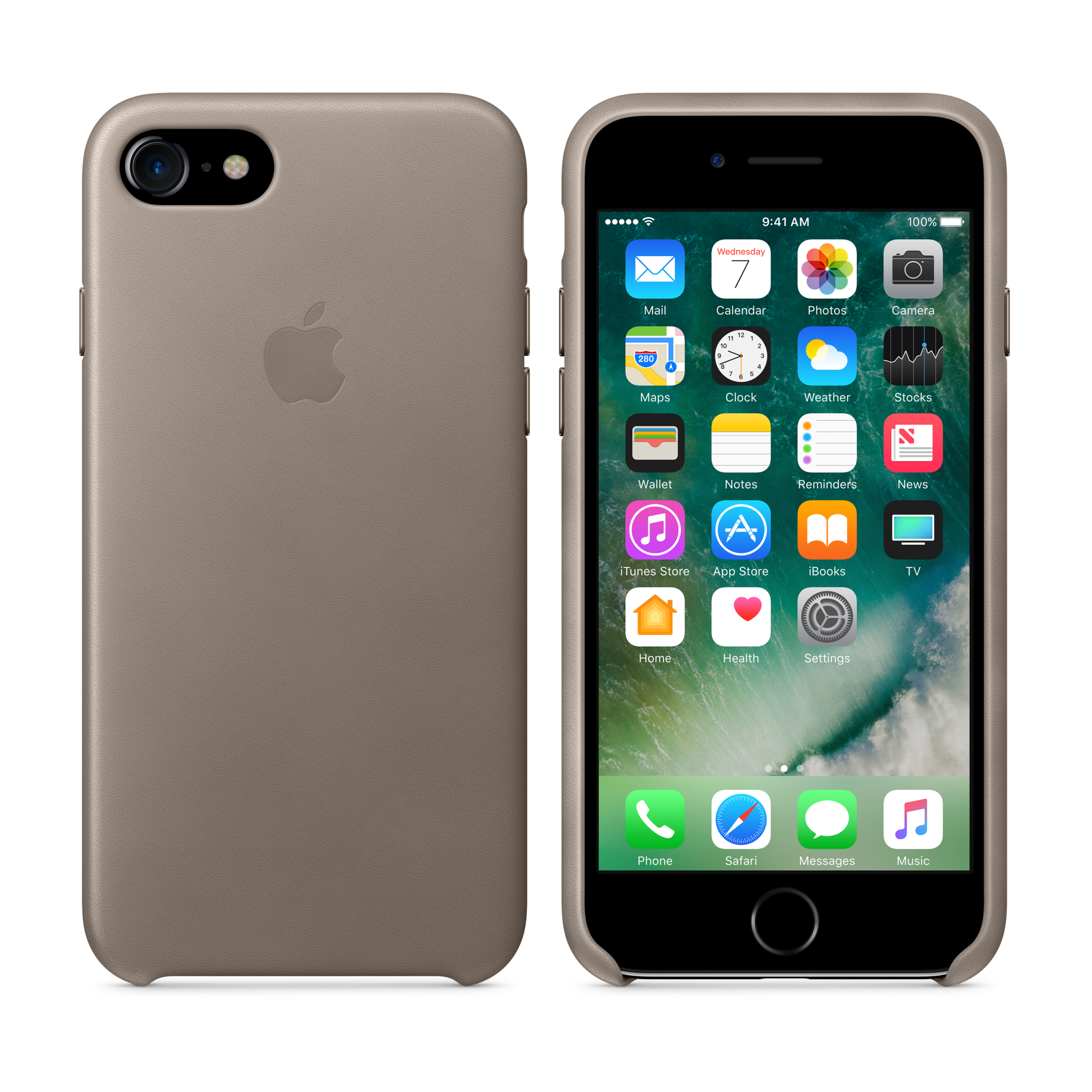 iPhone 7 Leather Case — Taupe