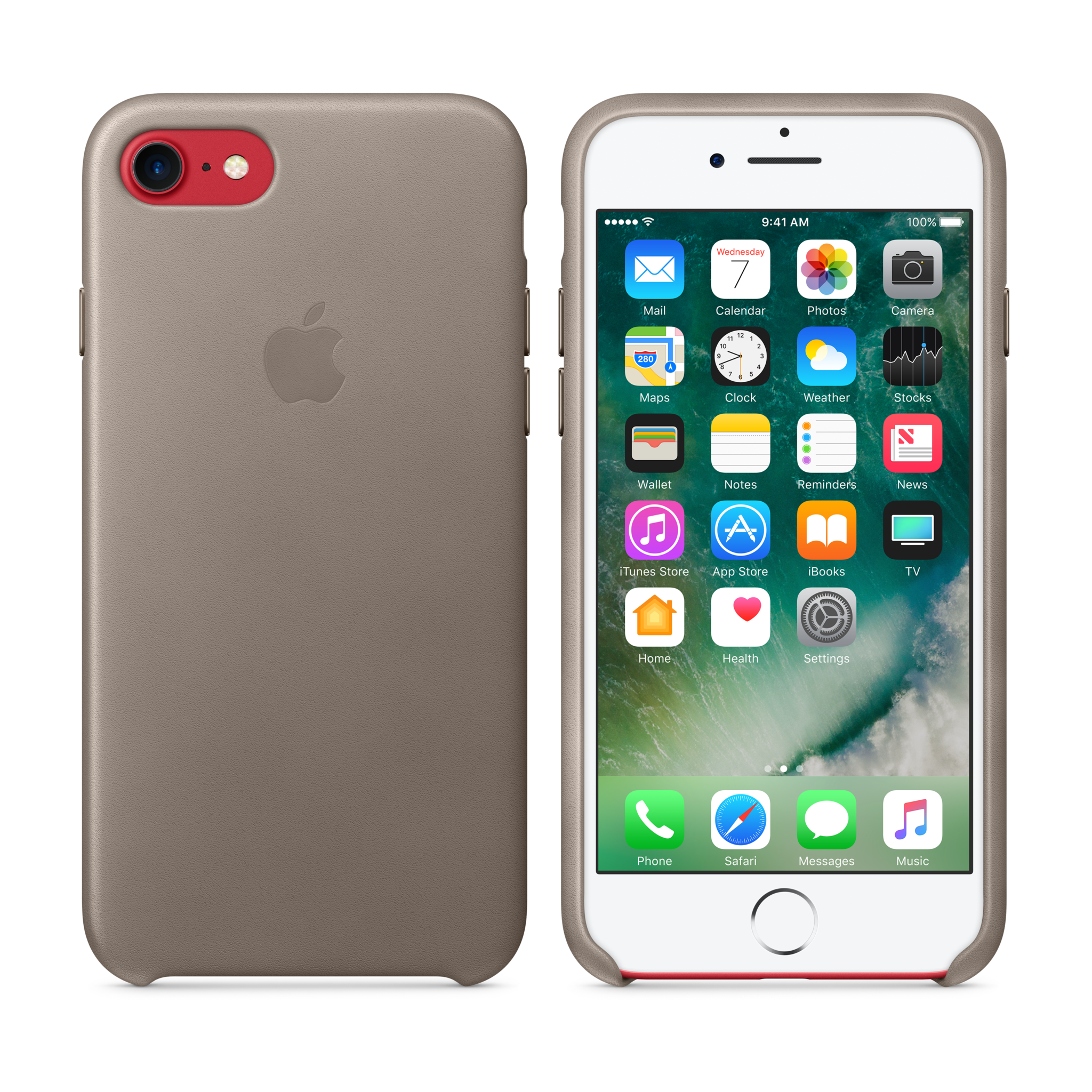 iPhone 7 Leather Case — Taupe