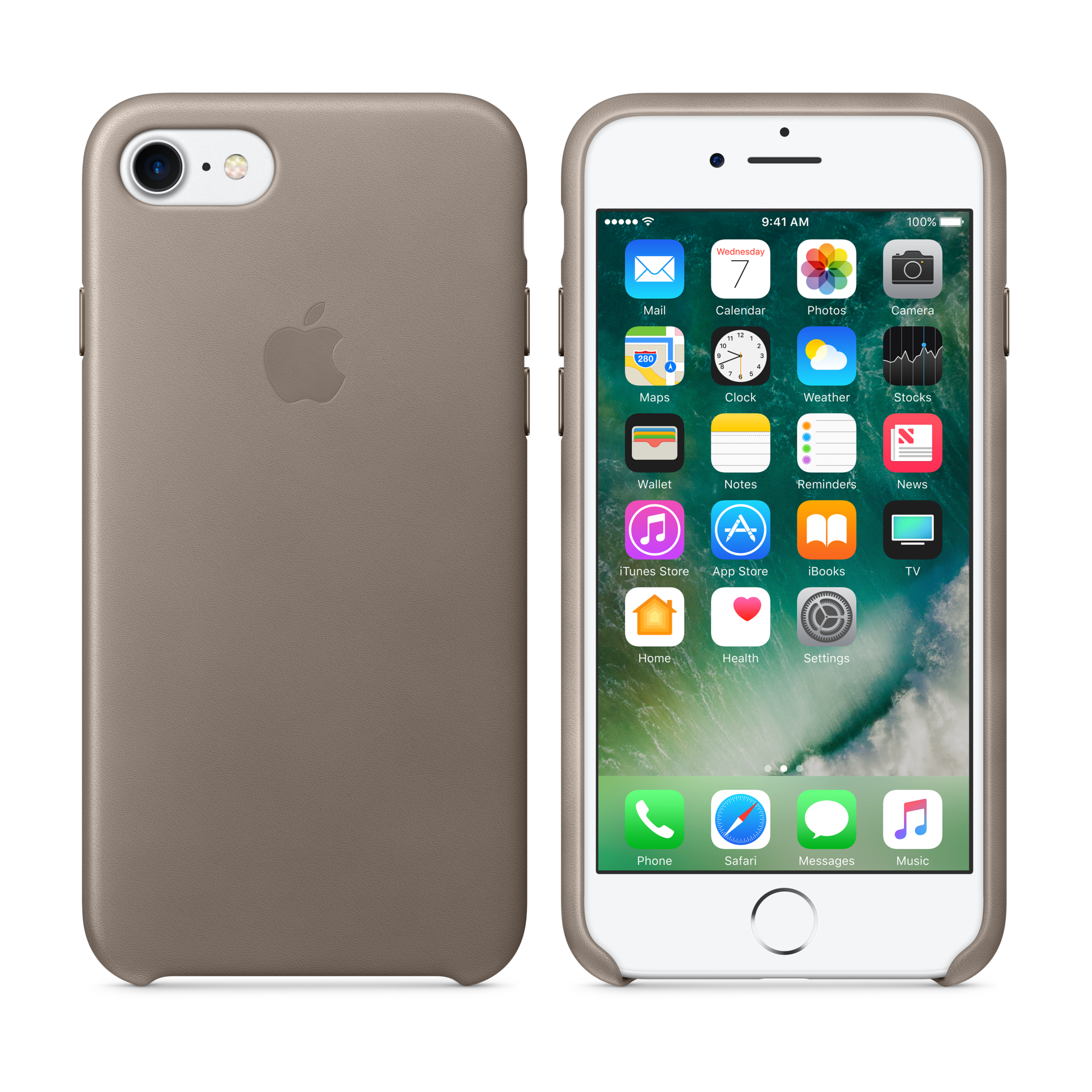 iPhone 7 Leather Case — Taupe
