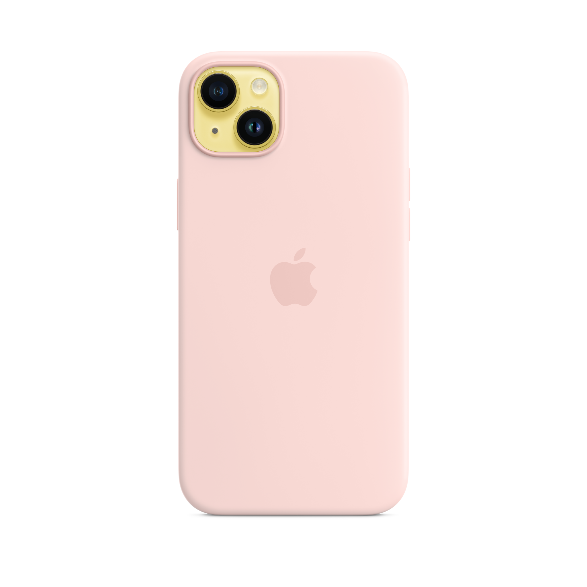 iPhone 14 Plus Silicone Case with MagSafe — Chalk Pink