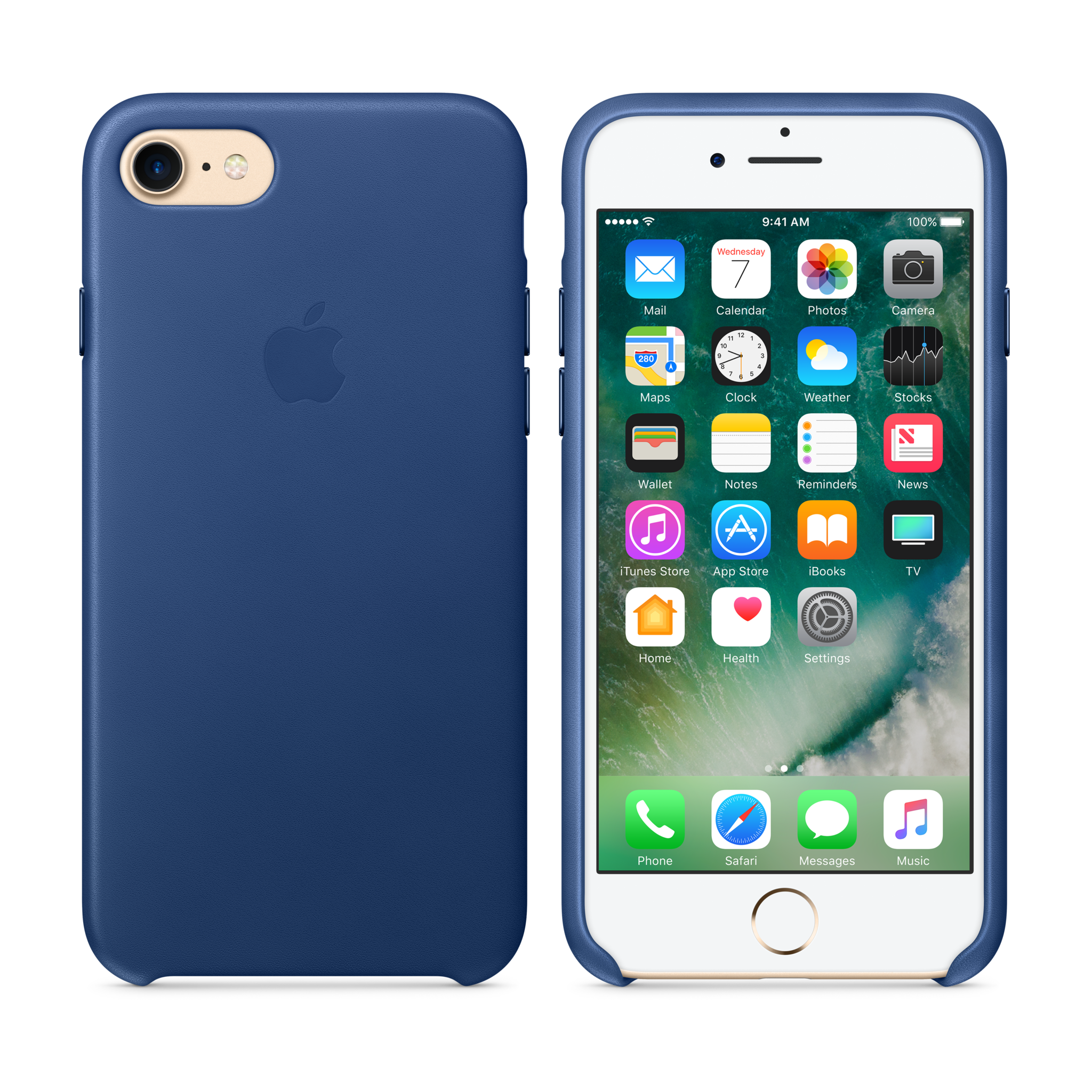 iPhone 7 Leather Case — Sapphire