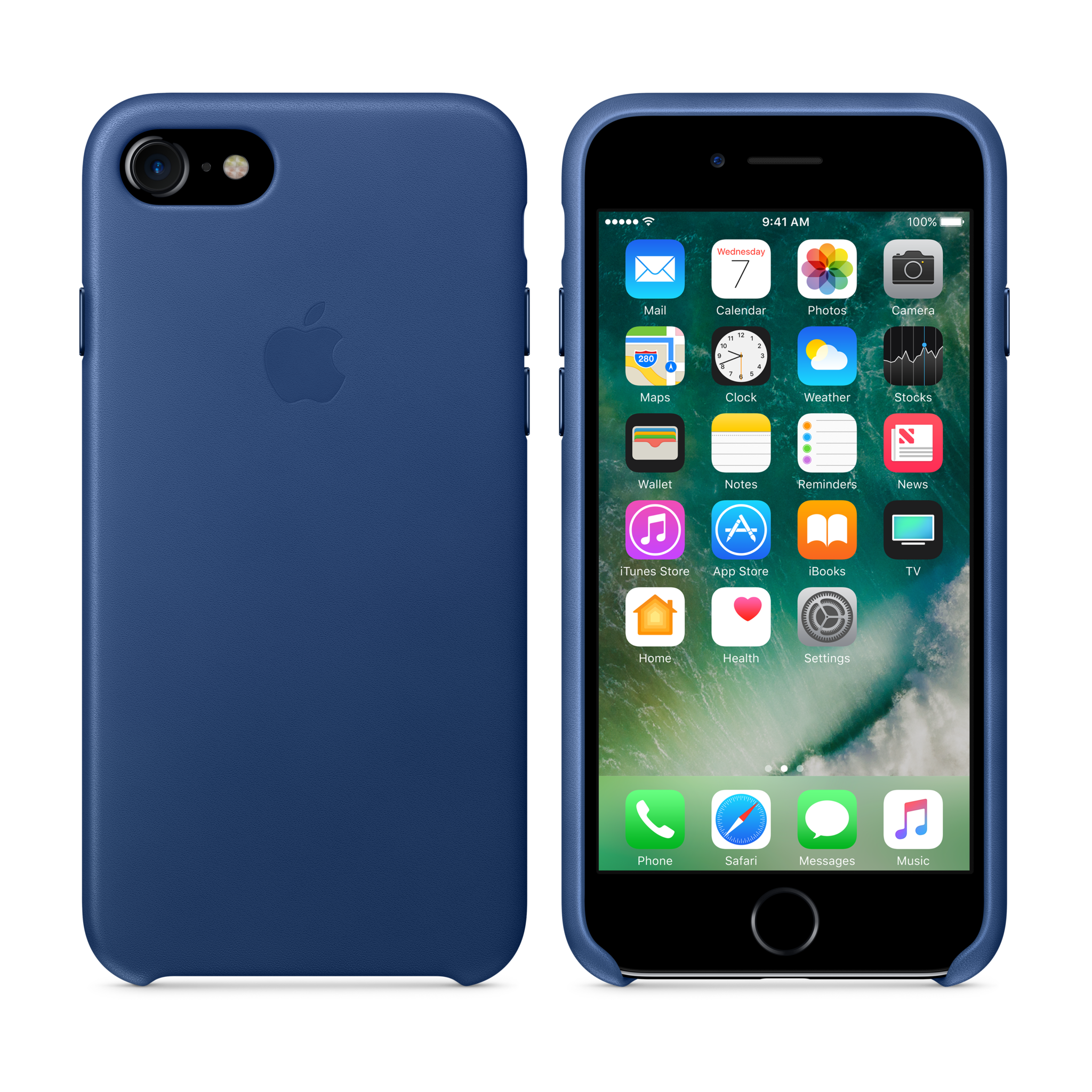 iPhone 7 Leather Case — Sapphire