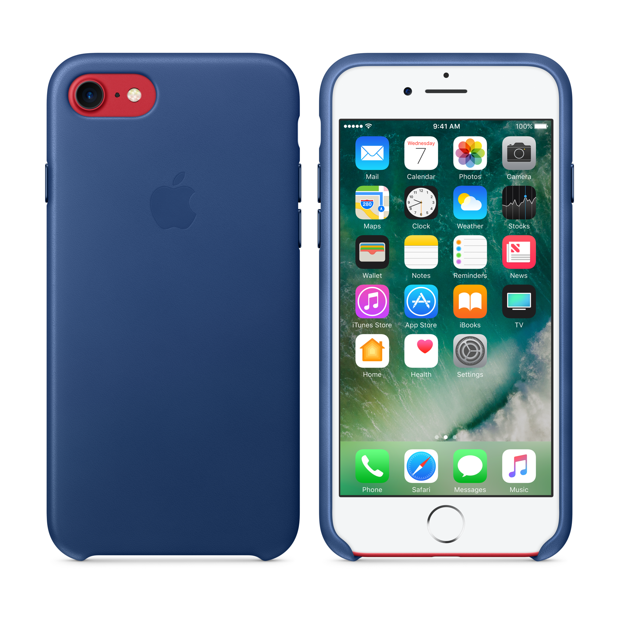 iPhone 7 Leather Case — Sapphire