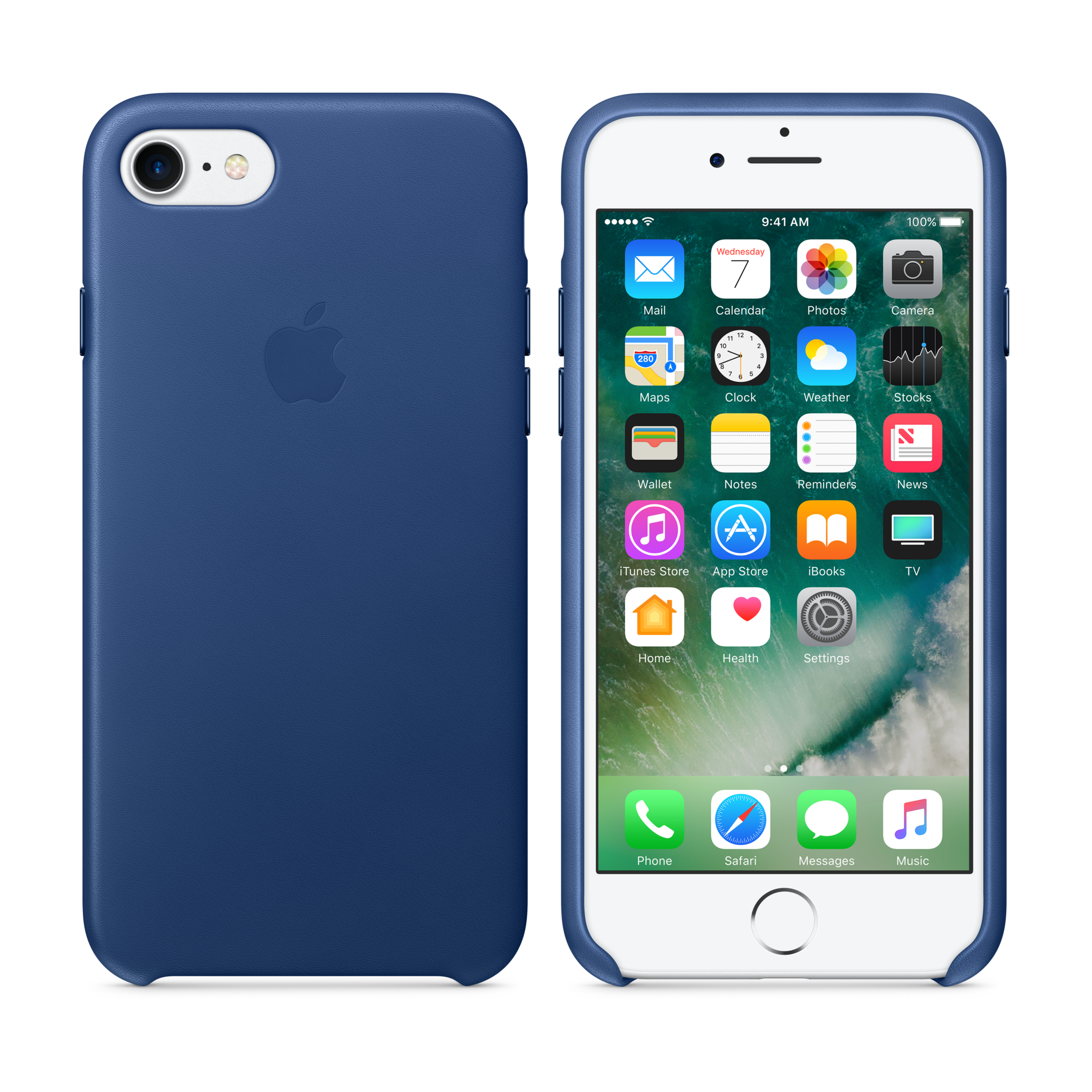 iPhone 7 Leather Case — Sapphire