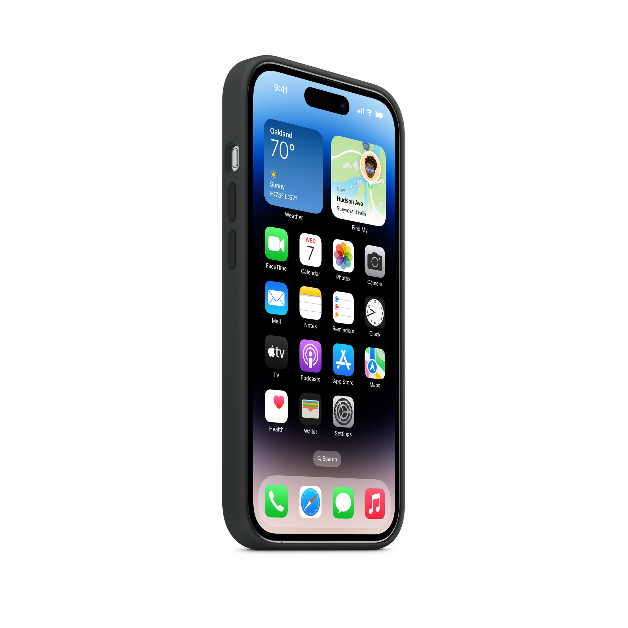 iPhone 14 Pro Silicone Case with MagSafe — Midnight